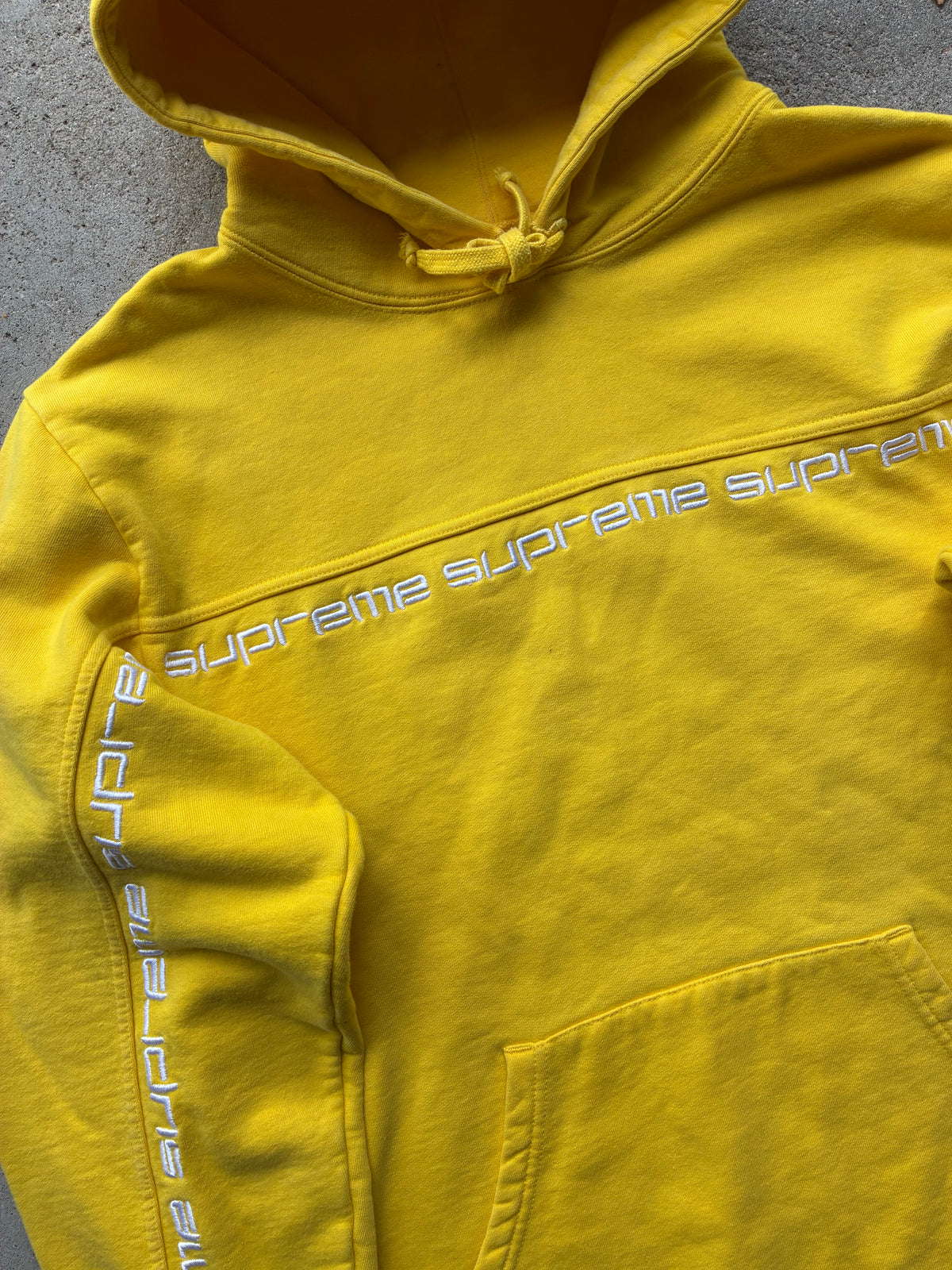 Supreme “TEXT STRIPED LOGO” Hoodie (M)