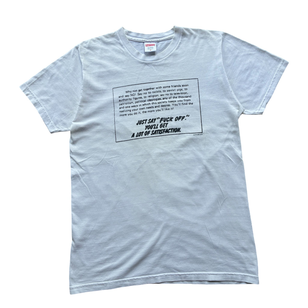 Supreme “JUST SAY NO” tee (M)
