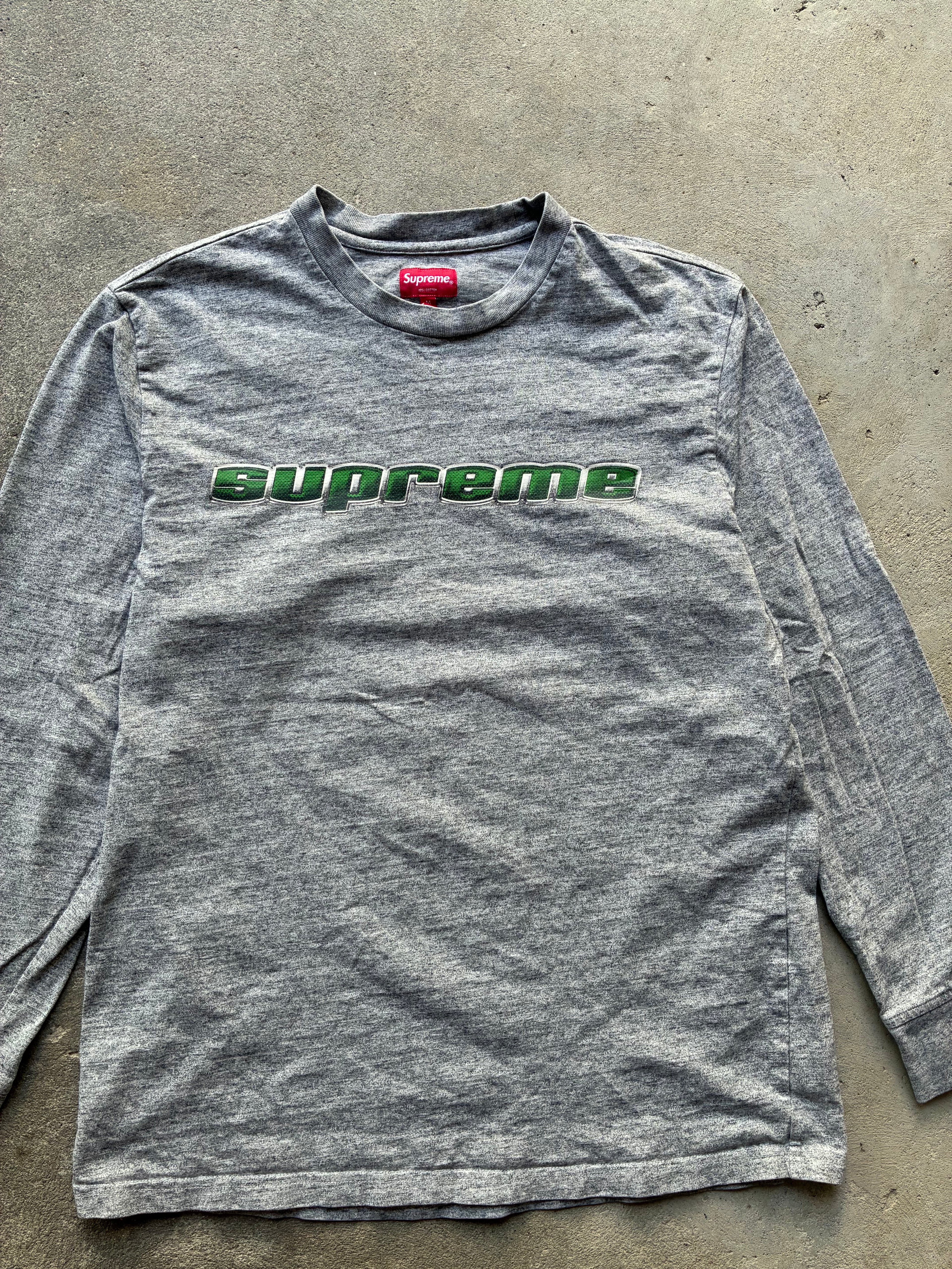 Supreme “CHROME LOGO L/S” Long Sleeve (M)