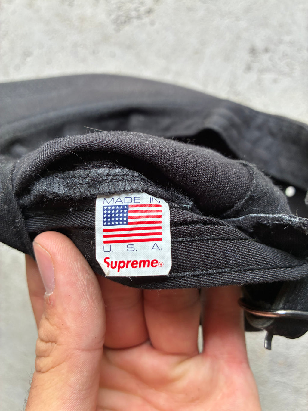 Supreme “BLACK” Camp Cap (Adjustable)
