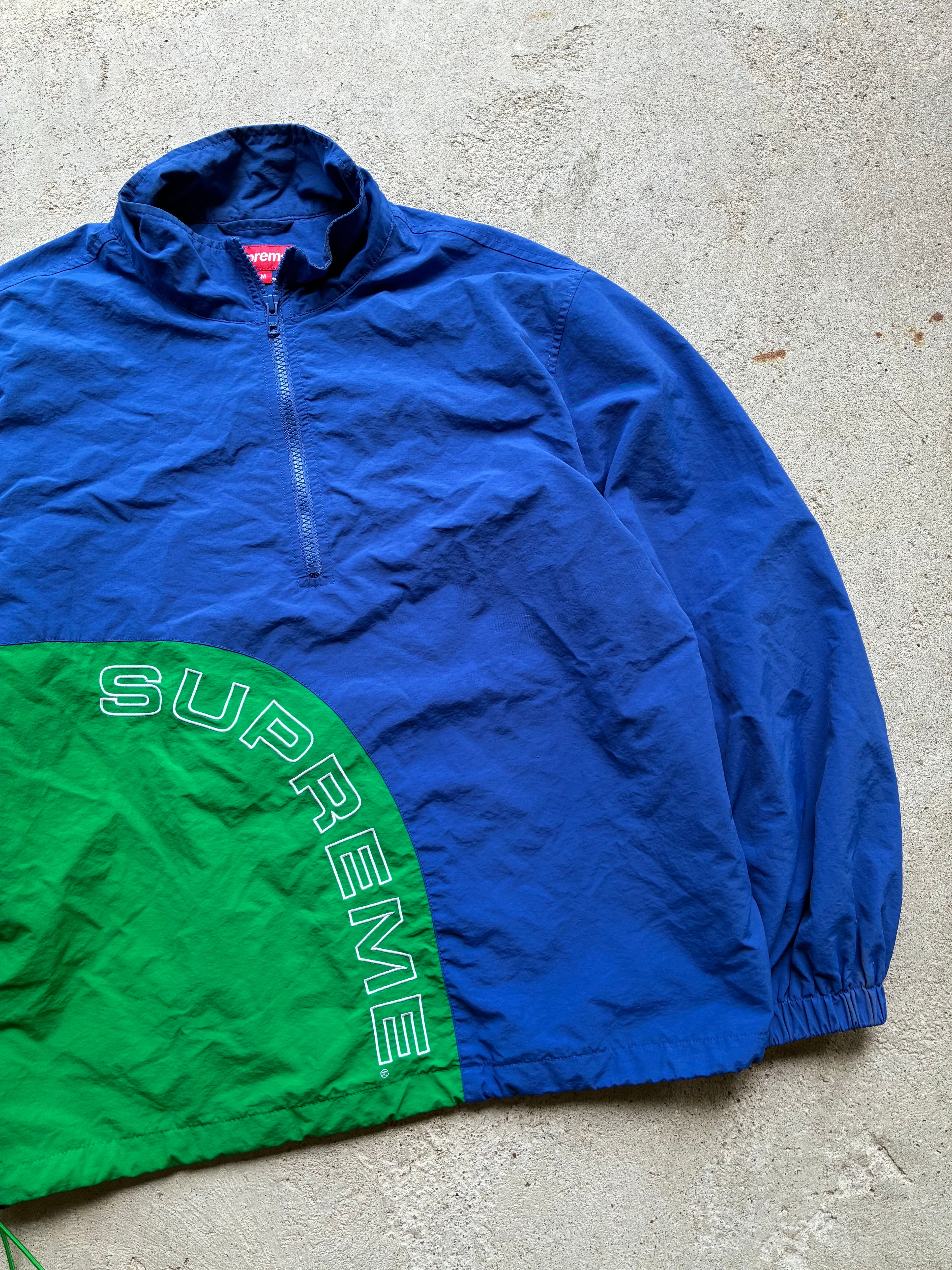 Supreme “CORNER ARC SS18” Half Zip Pullover (M)