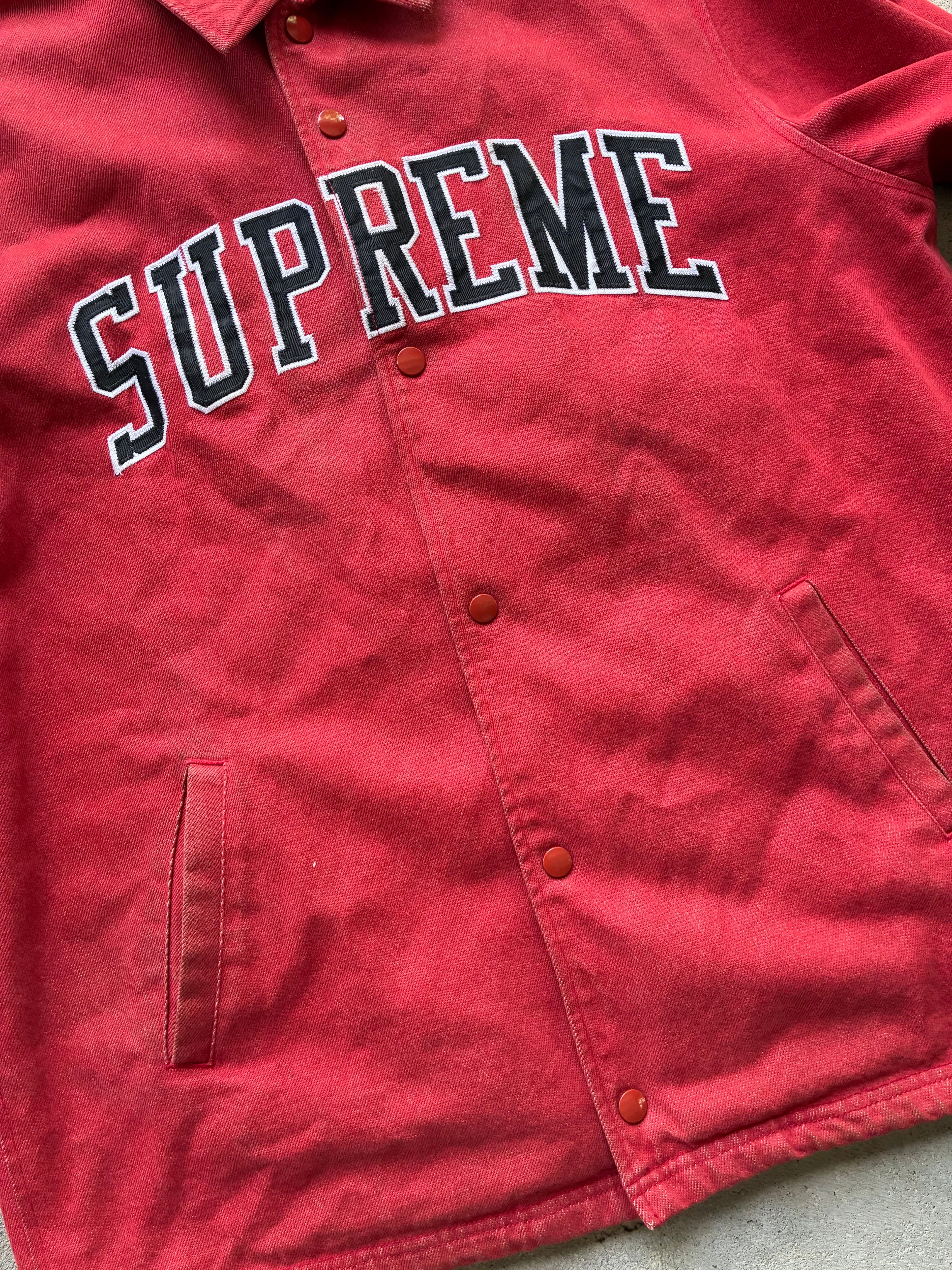 Supreme “DENIM ARC LOGO FW13” Jakke (XL)