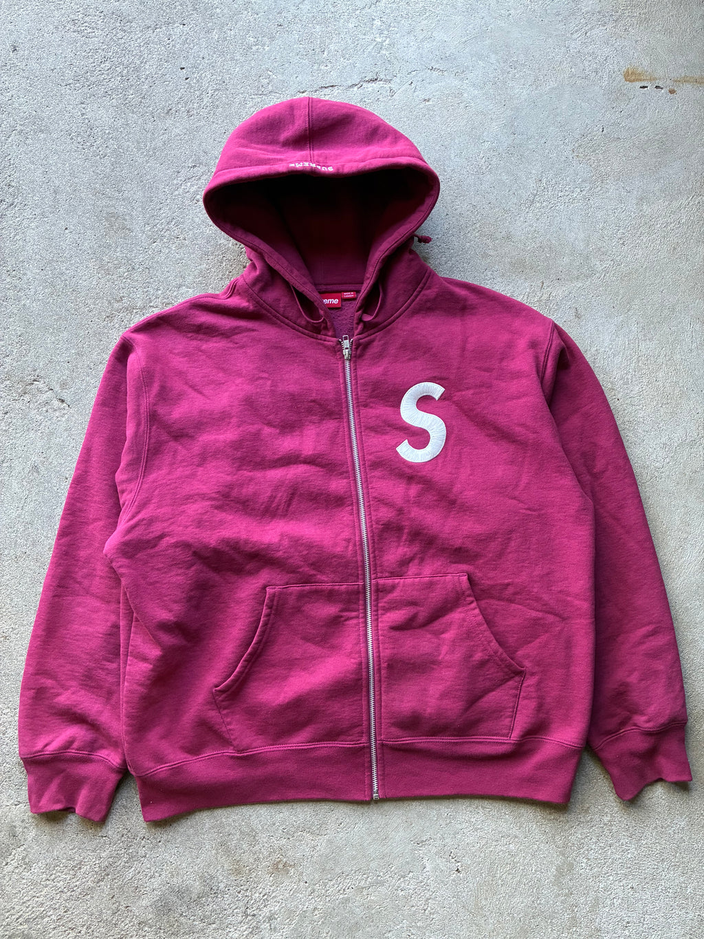 Supreme “S LOGO” Zip Up Hoodie (L)