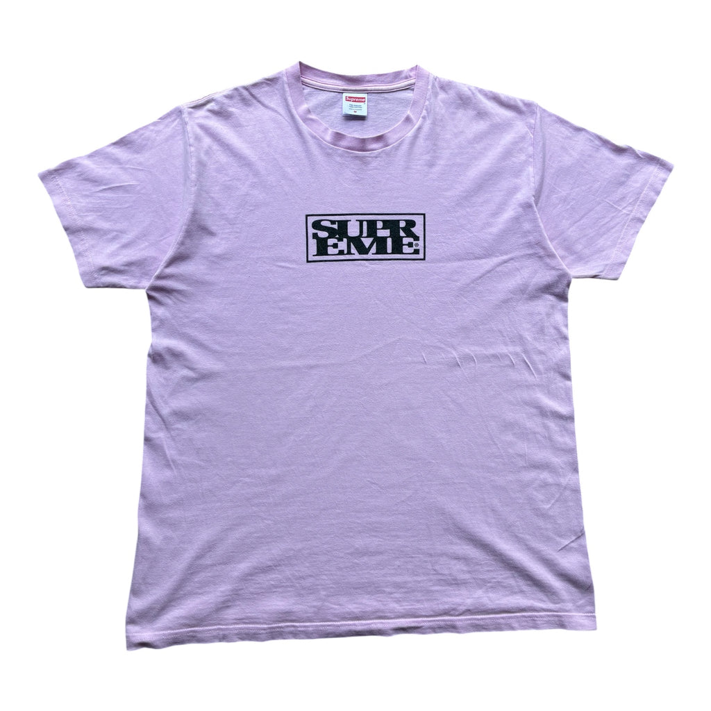 Supreme “CONNECT LIGHT PINK FW24” tee (M)