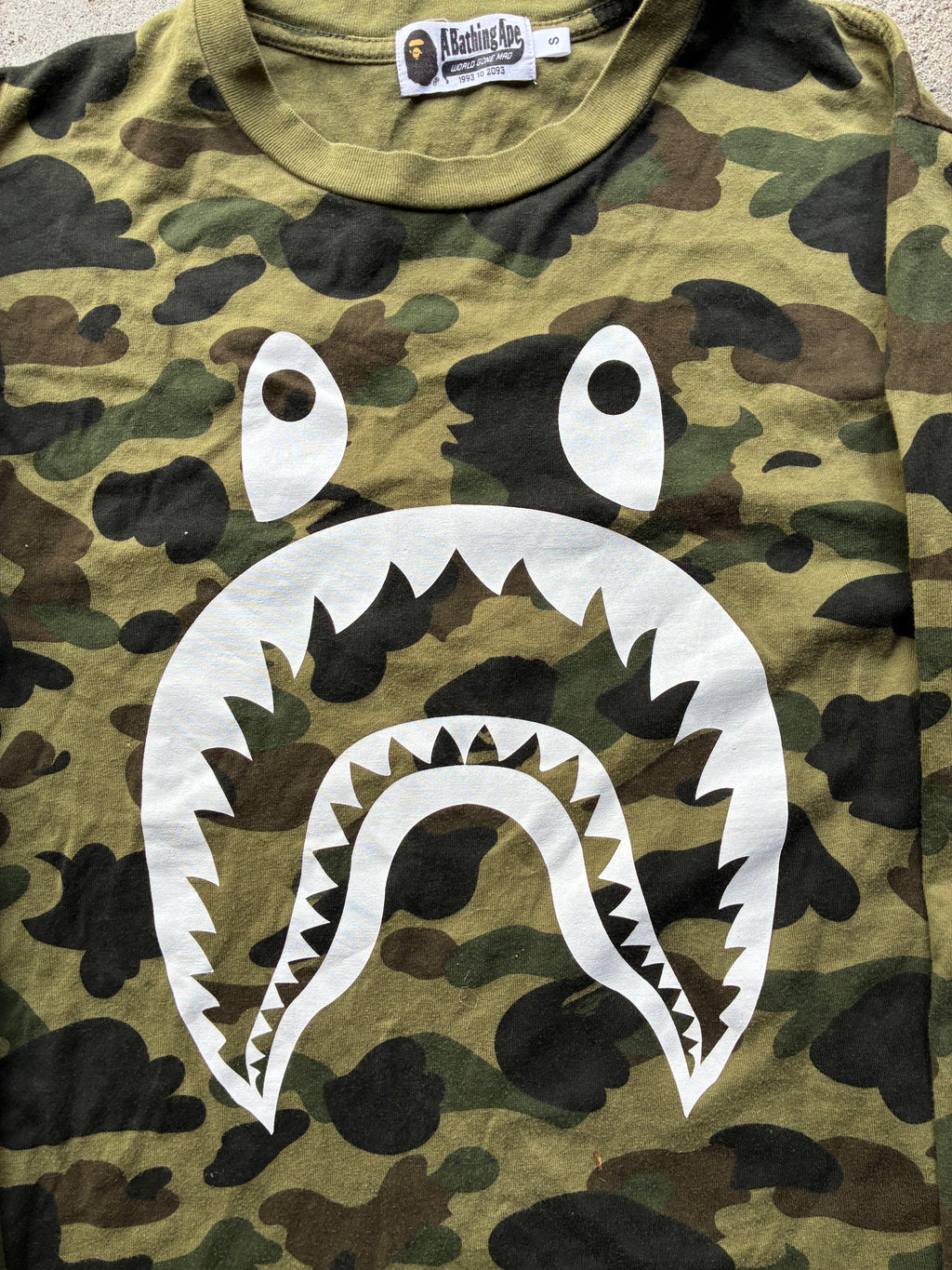 Vintage camo Bape Long Sleeve (S)