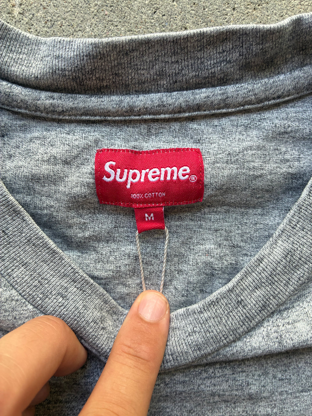 Supreme “CHROME LOGO L/S” Long Sleeve (M)