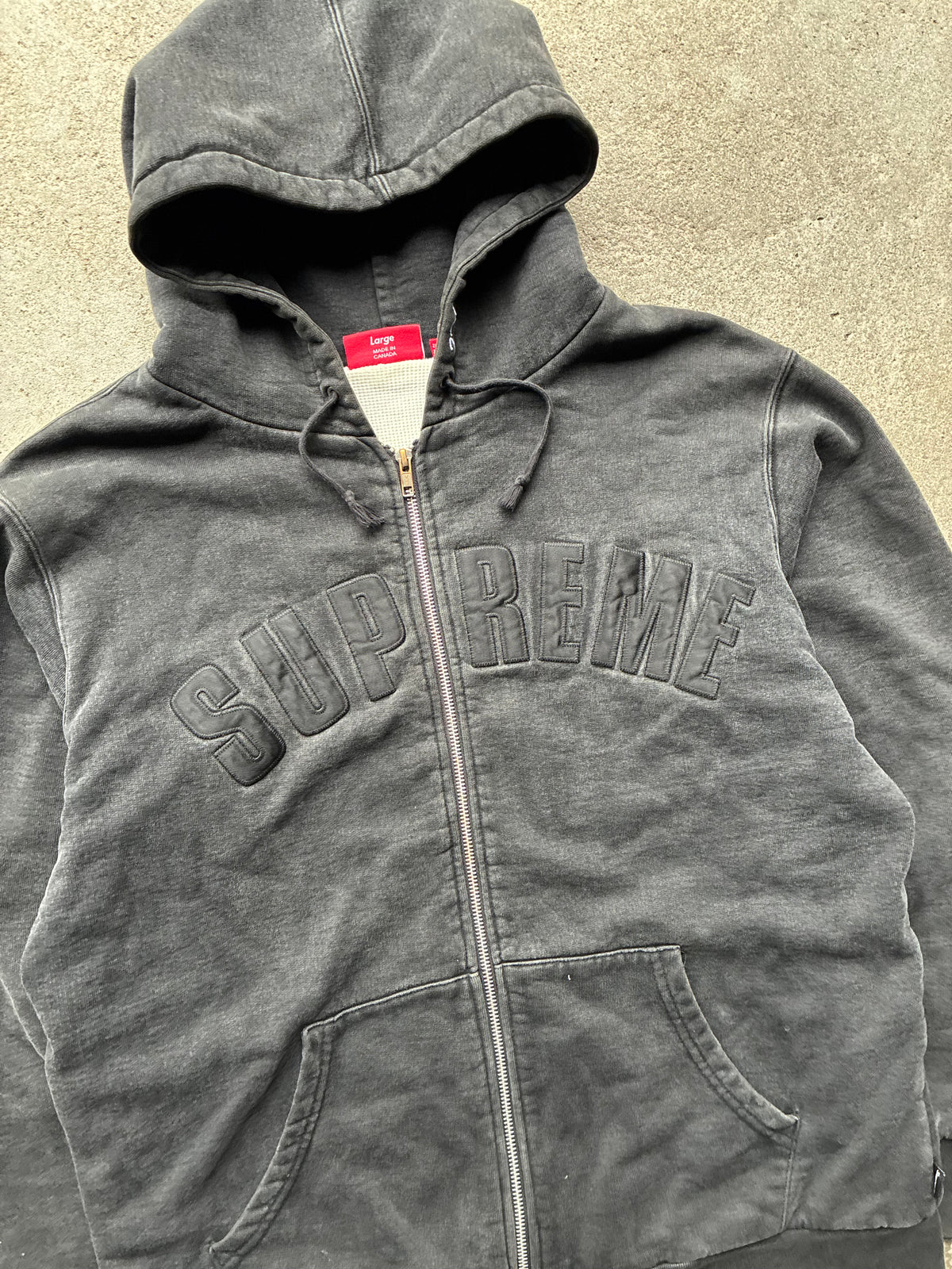 Supreme “ARC LOGO THERMAL 2009” Zip Up hoodie (L)