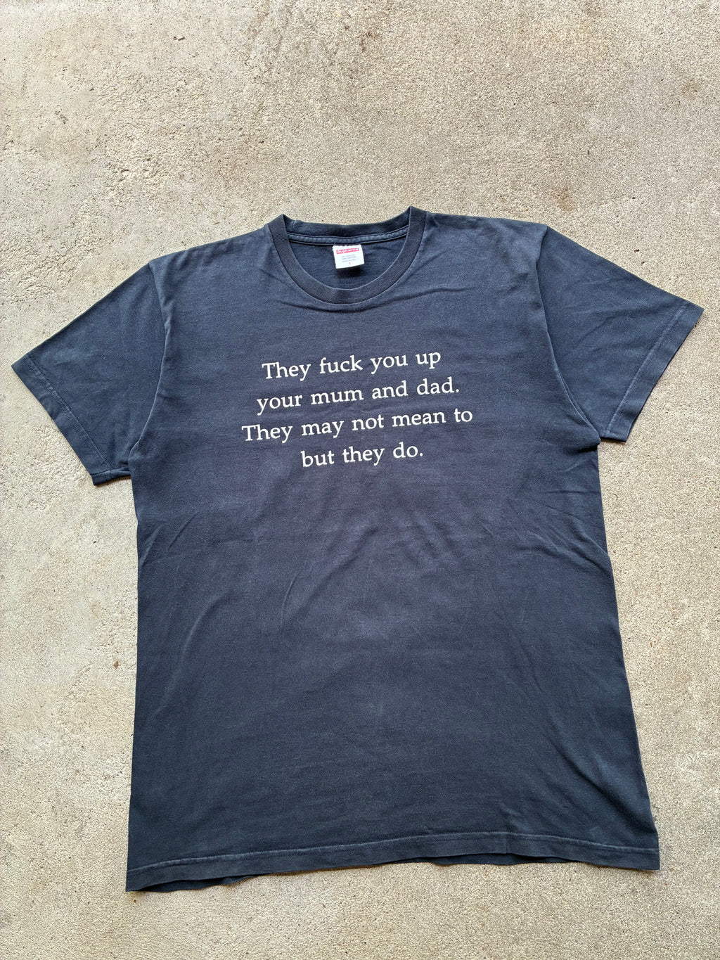 Supreme “THEY FUCK YOU UP” Tee (L)