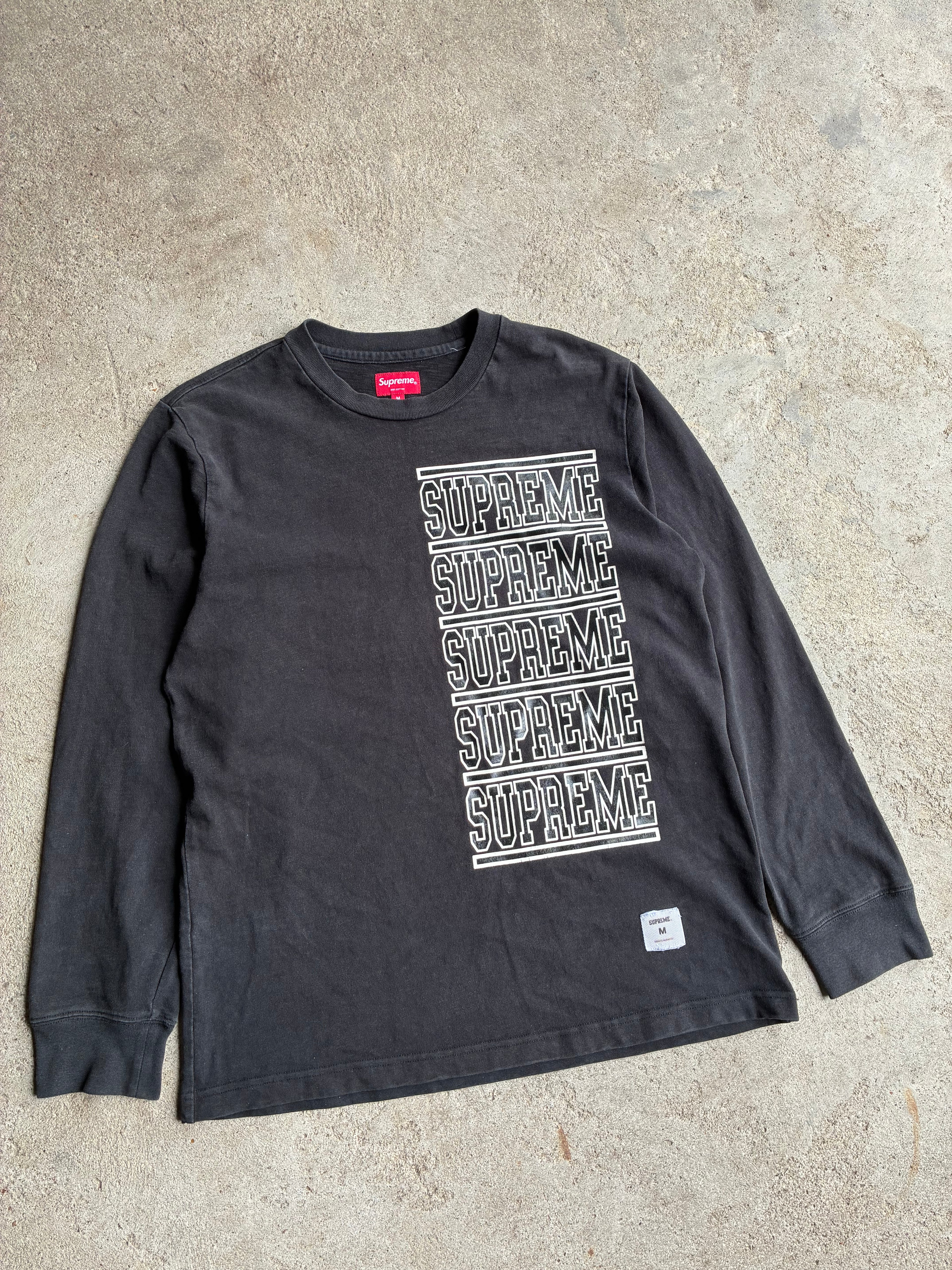 Supreme “STACKED L/S” Long Sleeve (M)