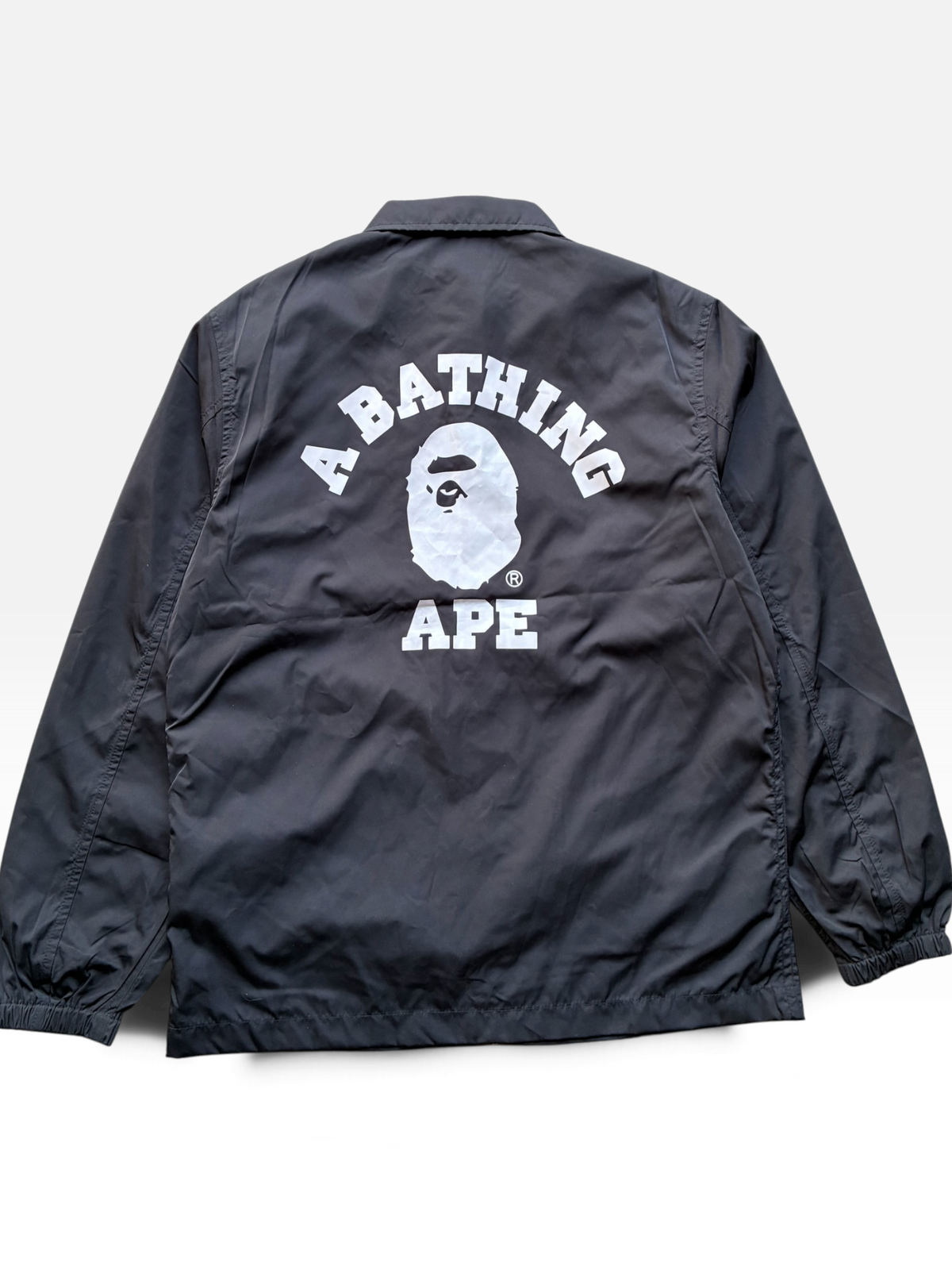 Sort Bape coach jacket (M)