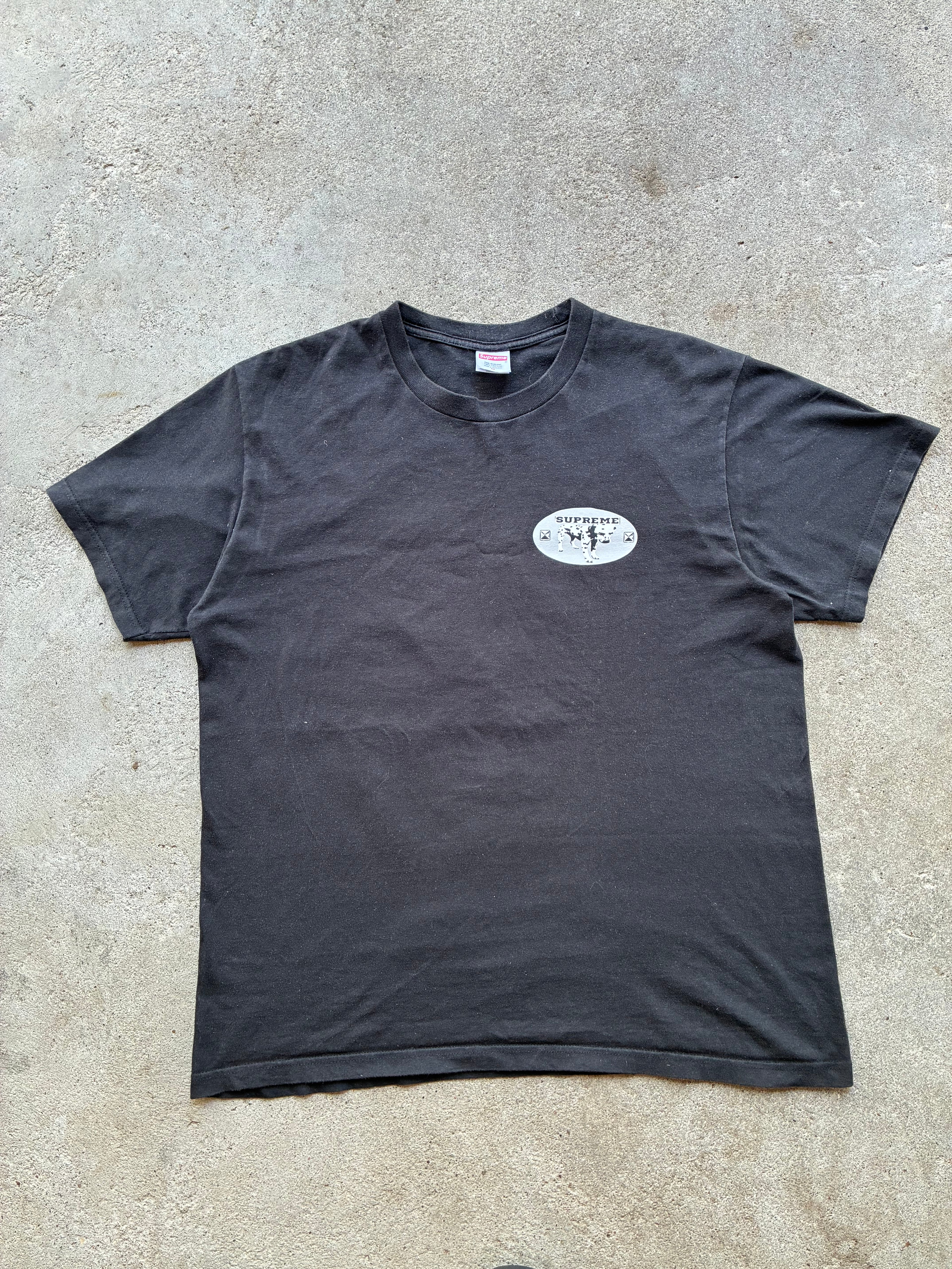 Supreme “DALMATIAN BLACK SS25” tee (M)