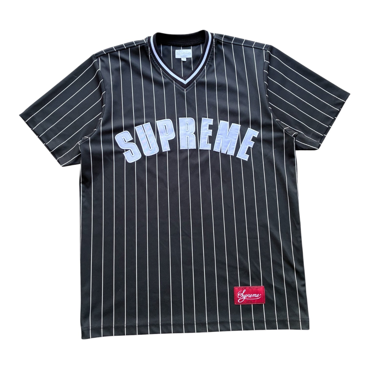 Supreme “PINSTRIPE BASEBALL” jersey (M)