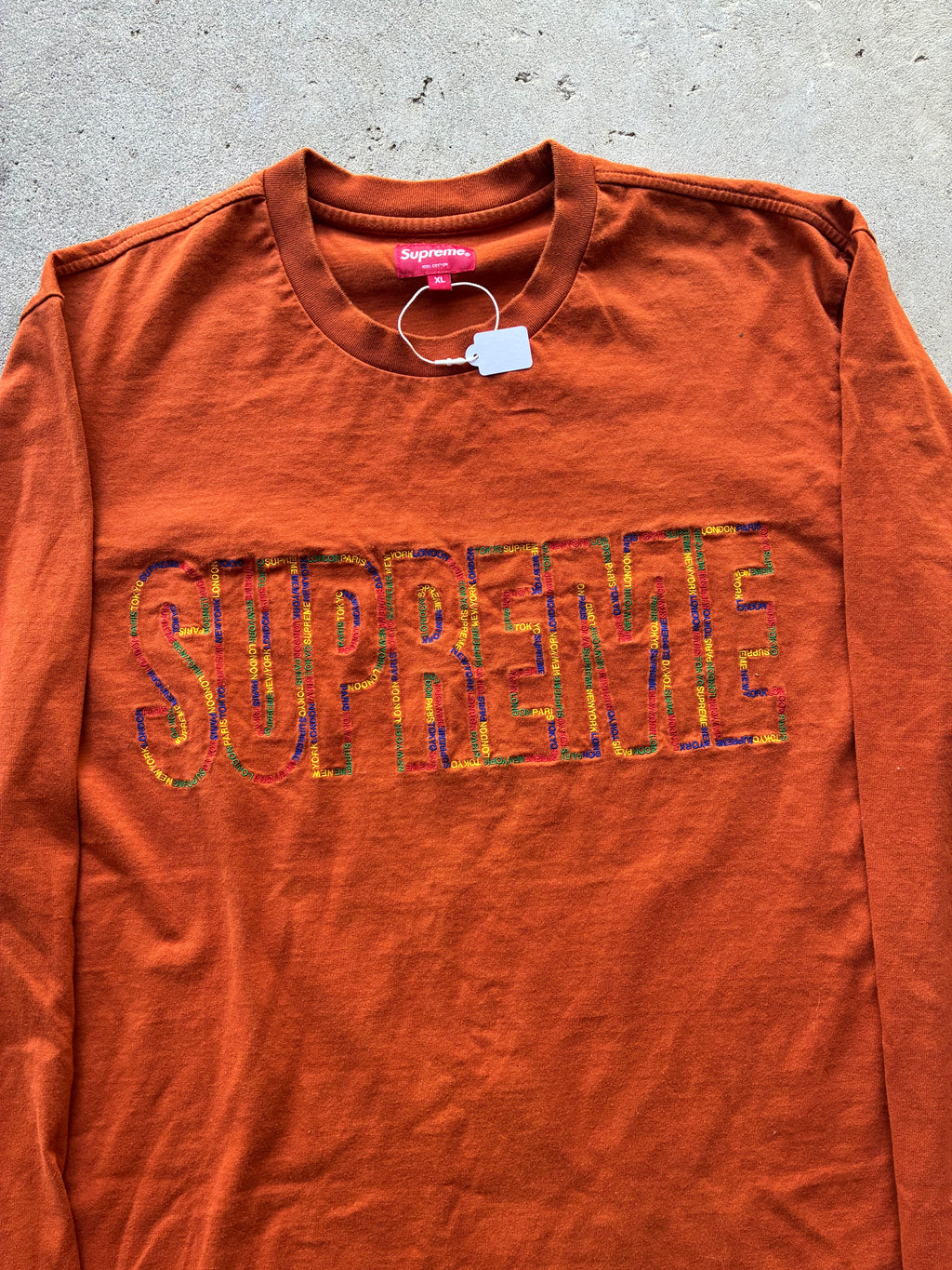 Supreme “INTERNATIONAL L/S” Long Sleeve (XL)