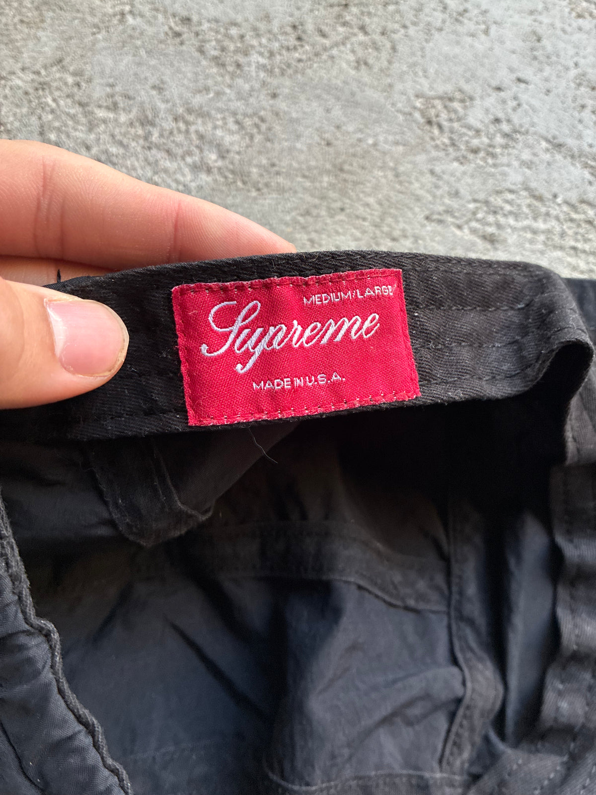 Sort Supreme Camp Cap