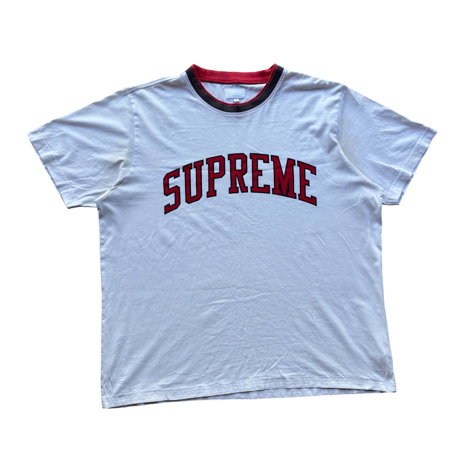 Supreme “ARC LOGO DOUBLE RINGER” tee (XL)