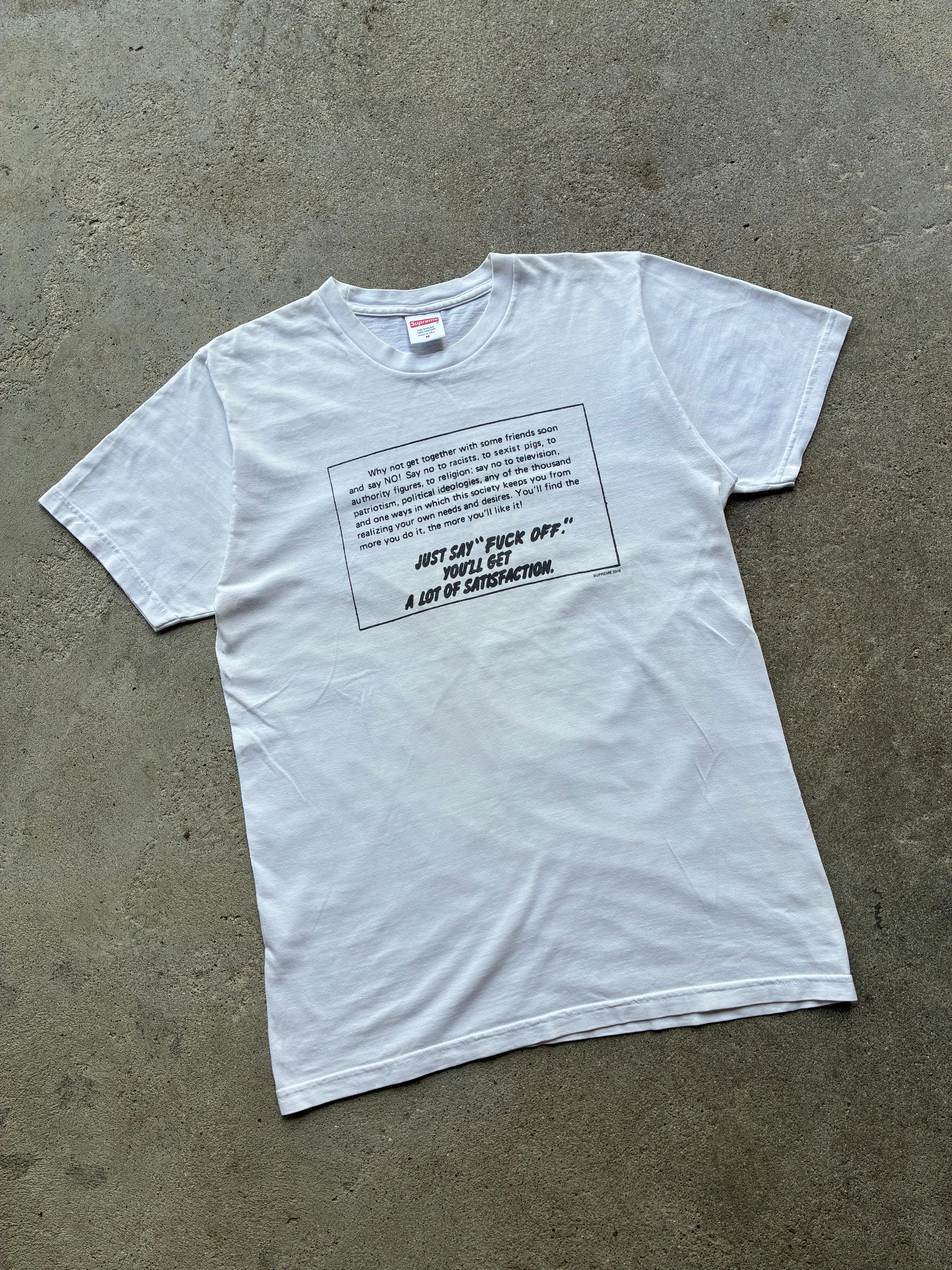 Supreme “JUST SAY NO” tee (M)