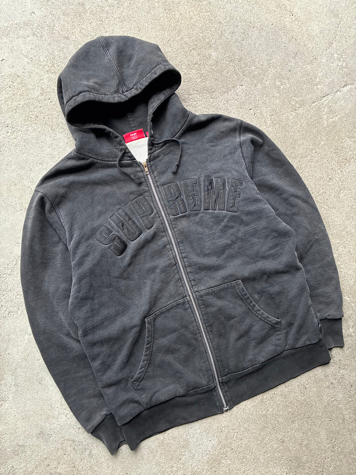 Supreme “ARC LOGO THERMAL 2009” Zip Up hoodie (L)
