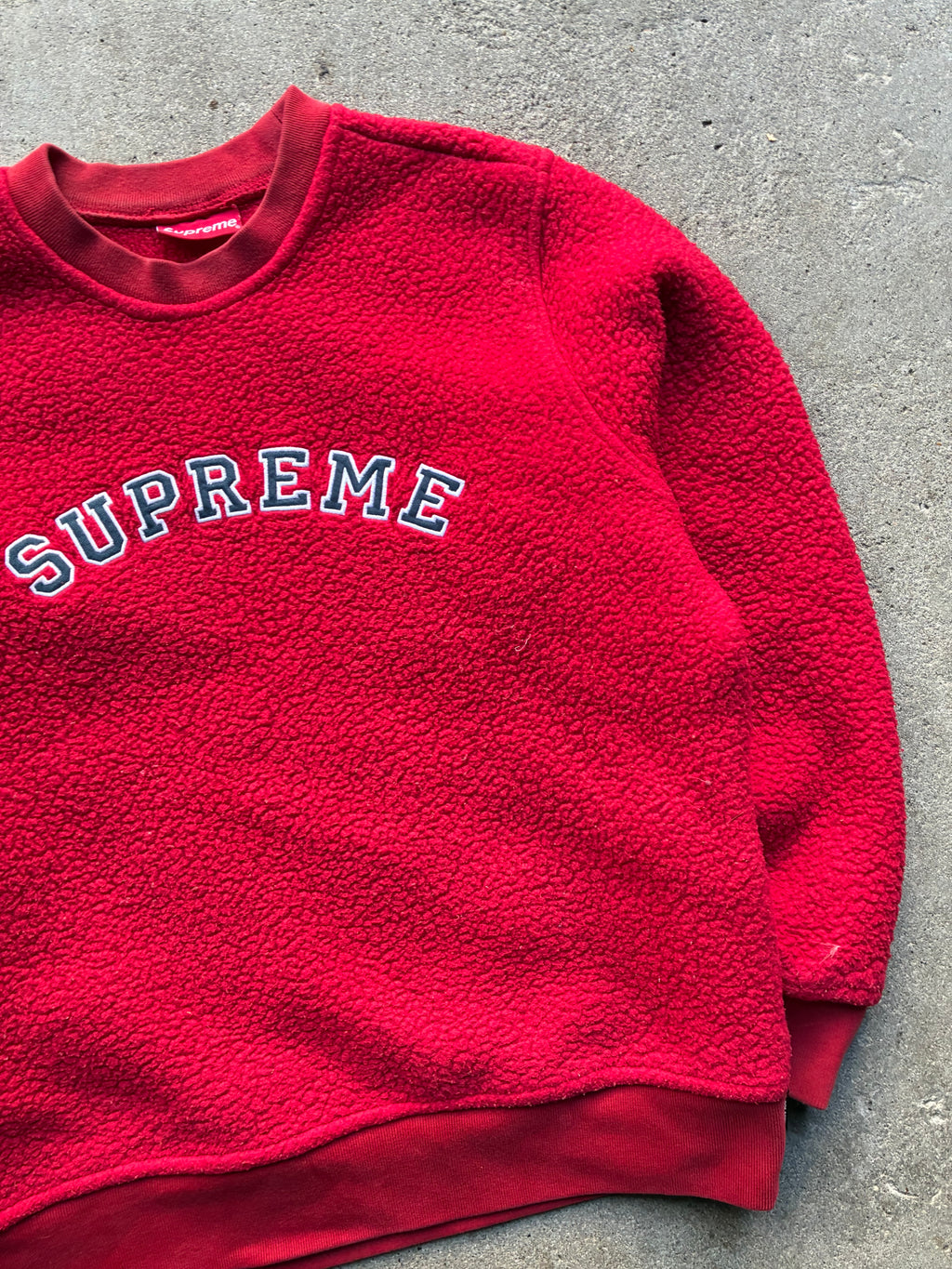 Supreme “POLARTEC DEEP PILE” Crewneck (M)