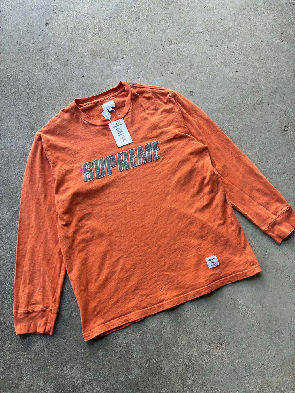 Supreme “METALLIC L/S REFLECTIVEE” Long Sleeve (XL)