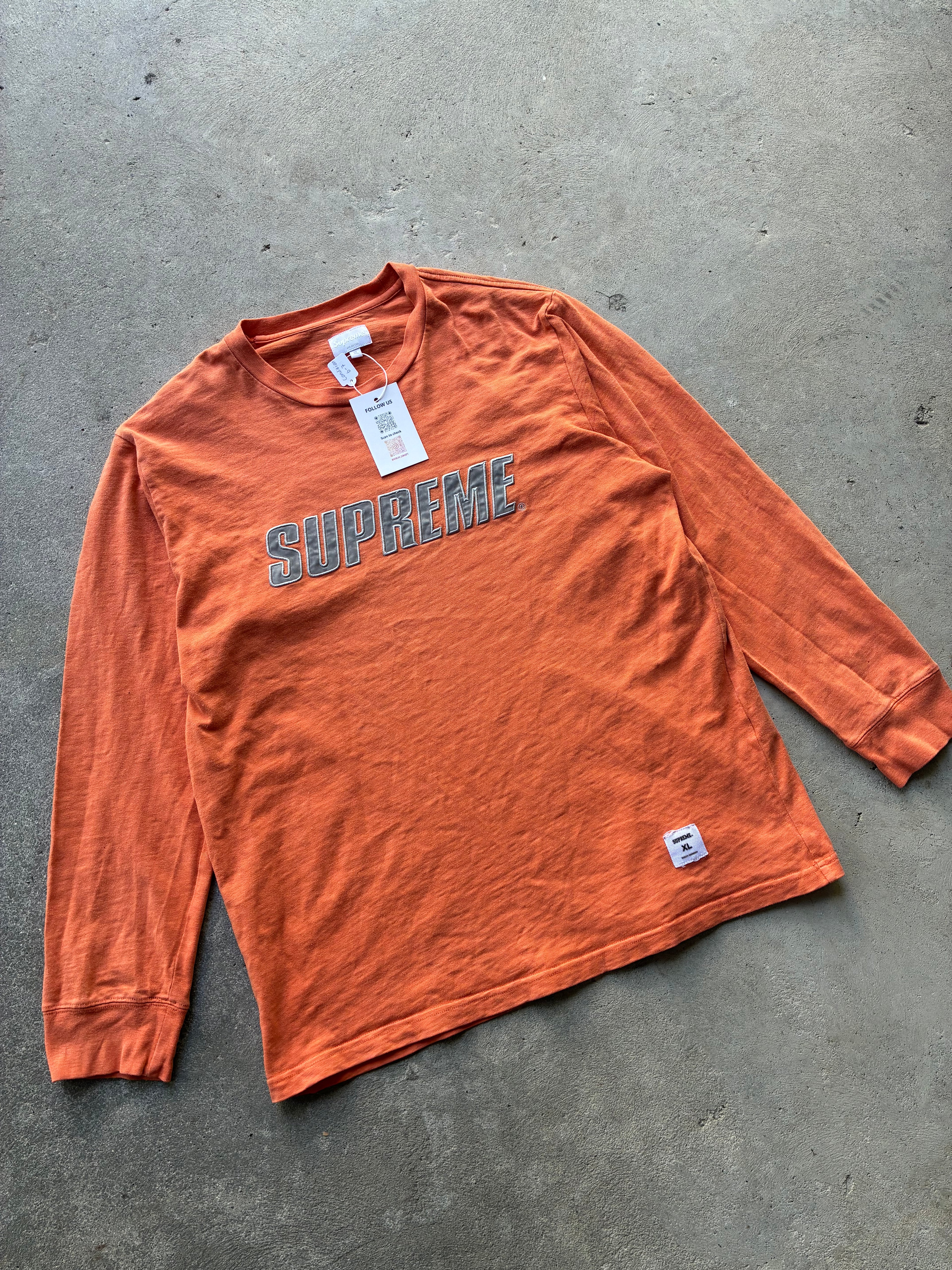 Supreme “METALLIC L/S REFLECTIVEE” Long Sleeve (XL)