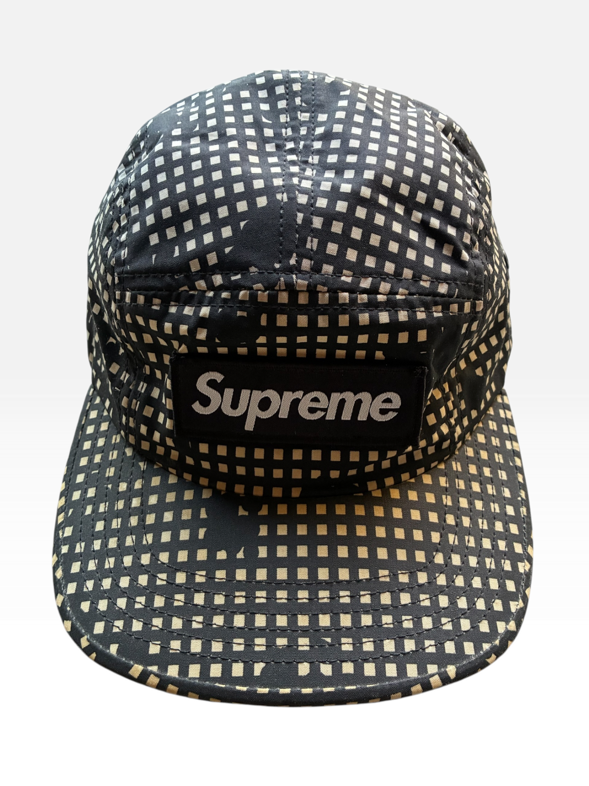 Supreme “GRID CAMO” Camp Cap (Adjustable)