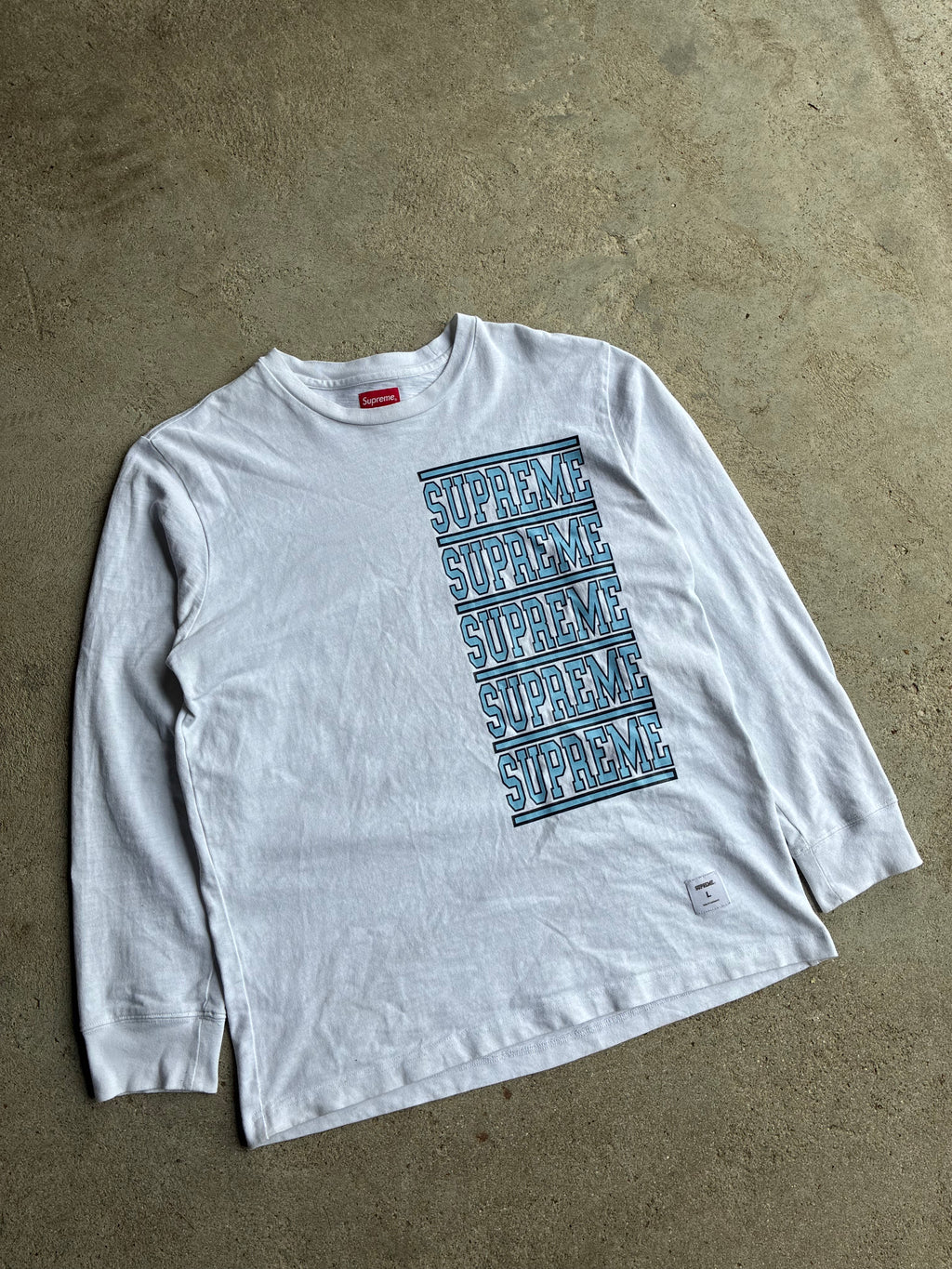Supreme “STACKED L/S” Long Sleeve (L)