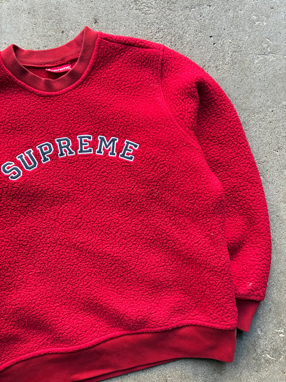 Supreme “POLARTEC DEEP PILE” Crewneck (M)