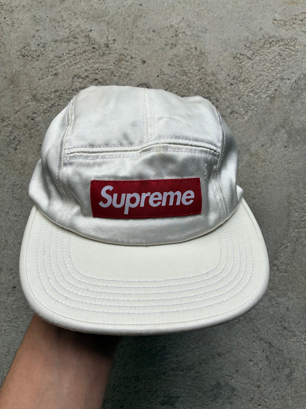 Supreme “WHITE” Camp cap (Adjustable)