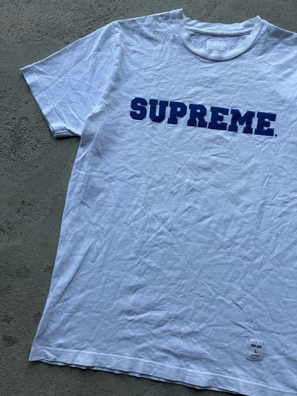 Supreme “COLLEGIATE” Tee (L)