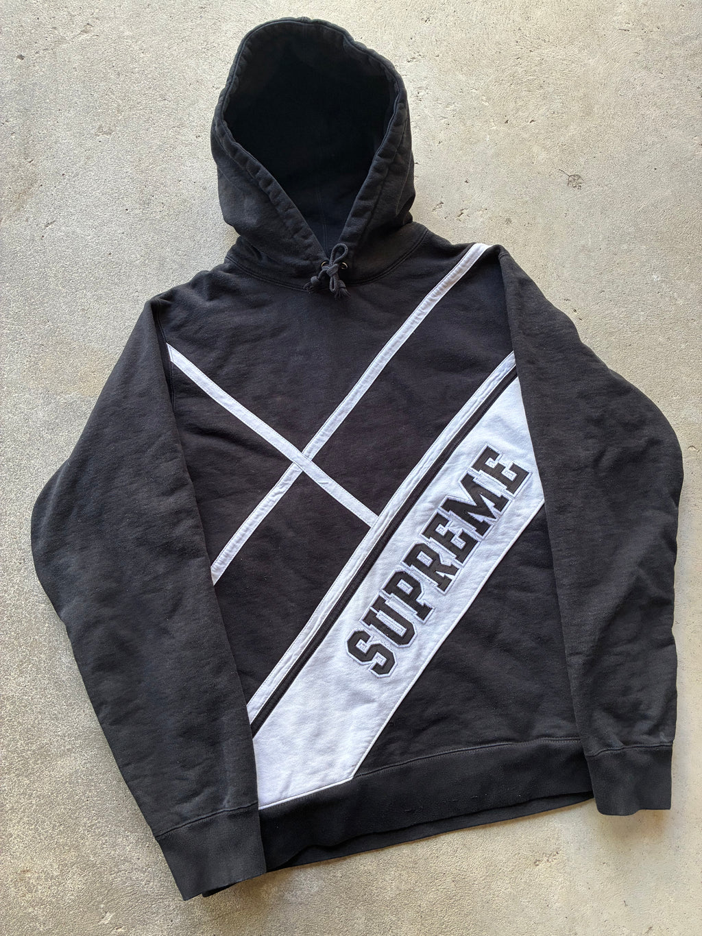 Supreme “DIAGIONAL LOGO” Hooded Hoodie (L)