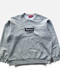 Supreme “FW22 GREY” Box Logo Crewneck (L)