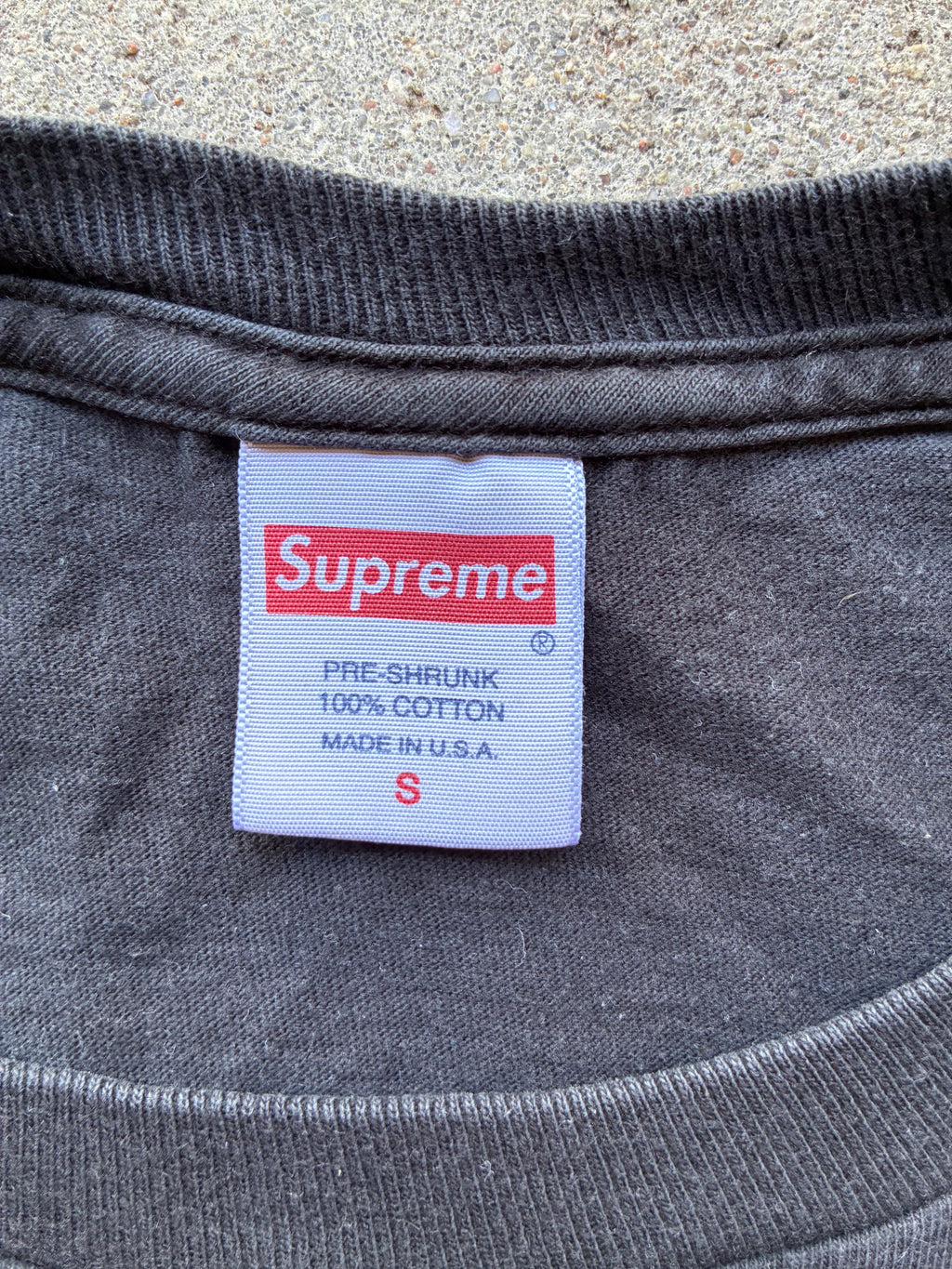 Supreme “SCRATCH BLACK FW20” tee (S)