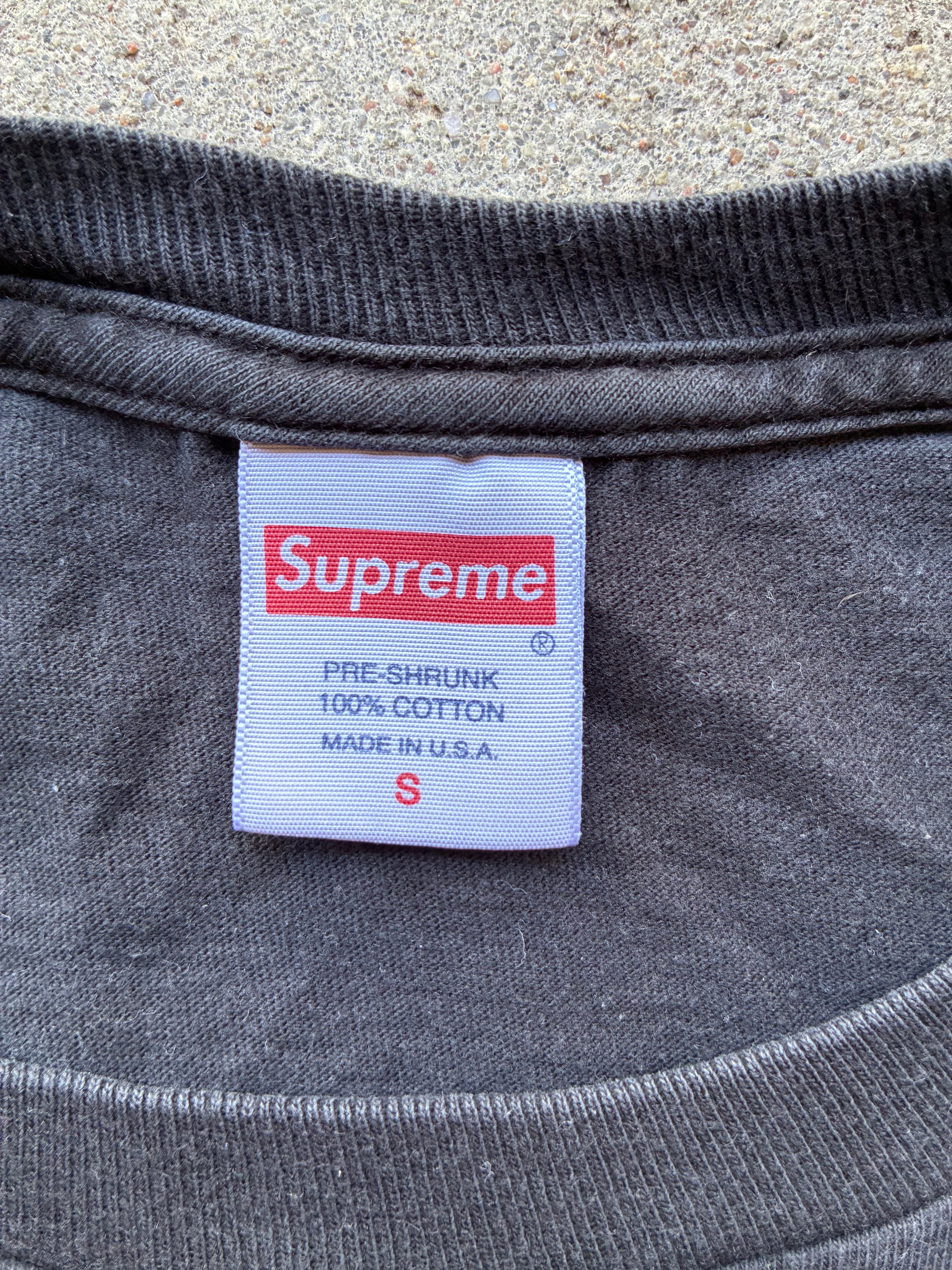 Supreme “SCRATCH BLACK FW20” tee (S)