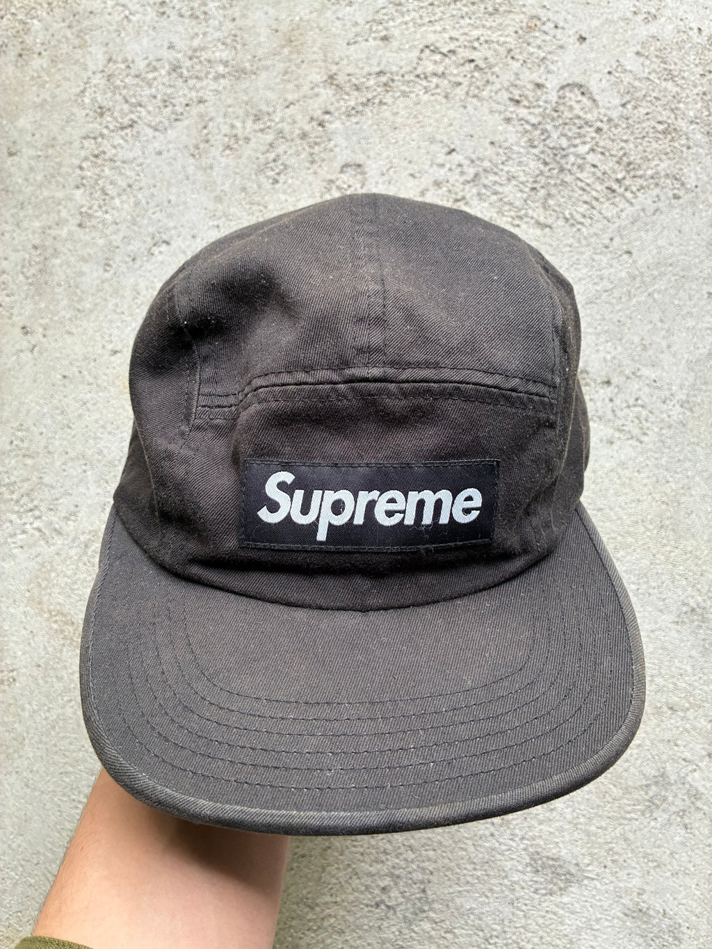 Supreme “BLACK” Camp Cap (Adjustable)