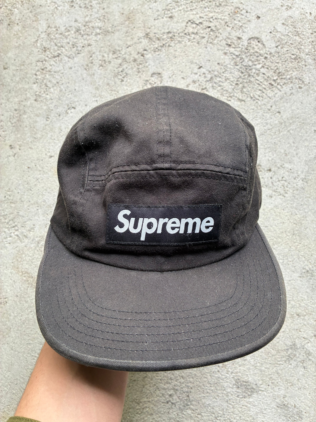 Supreme “BLACK” Camp Cap (Adjustable)