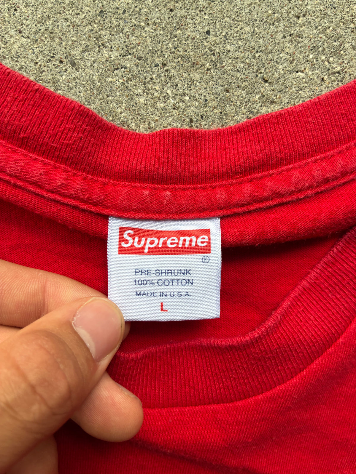 Supreme “CROSS BOX LOGO” Tee (L)