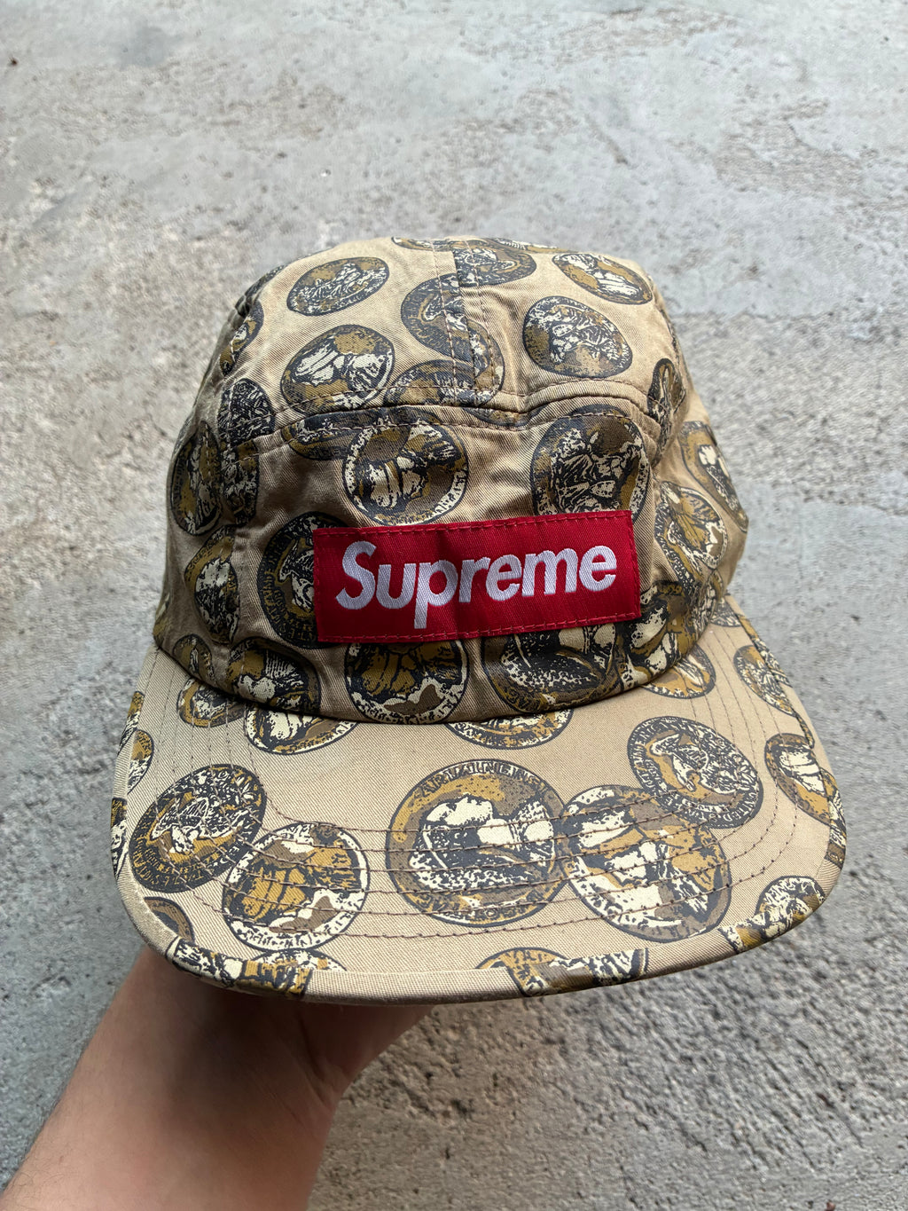 Supreme “COINS SS14” Camp Cap (Adjustable)