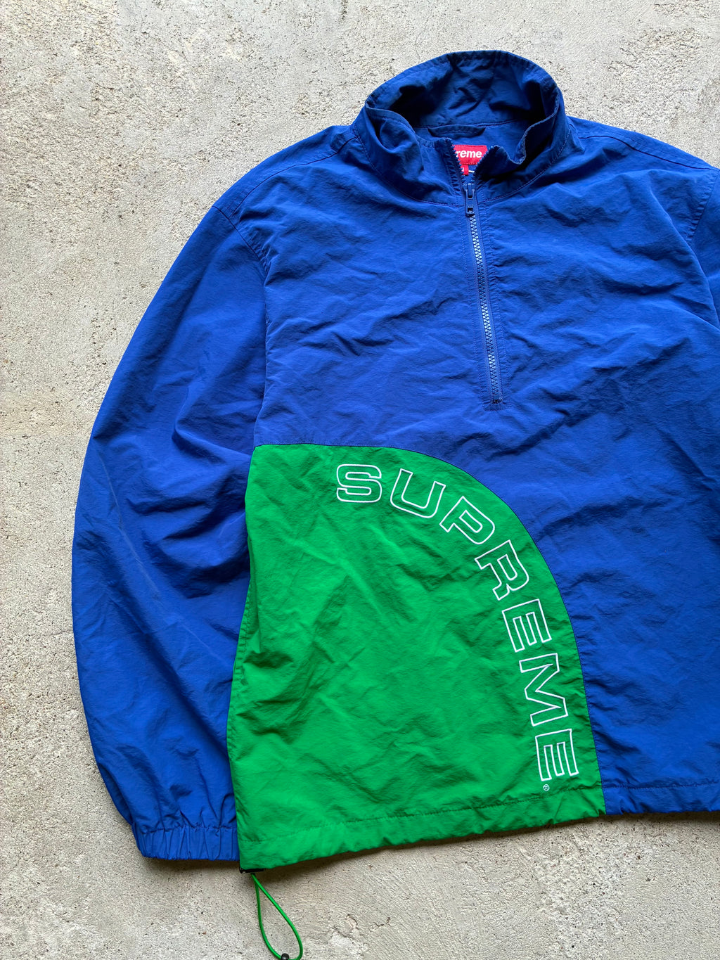 Supreme “CORNER ARC SS18” Half Zip Pullover (M)