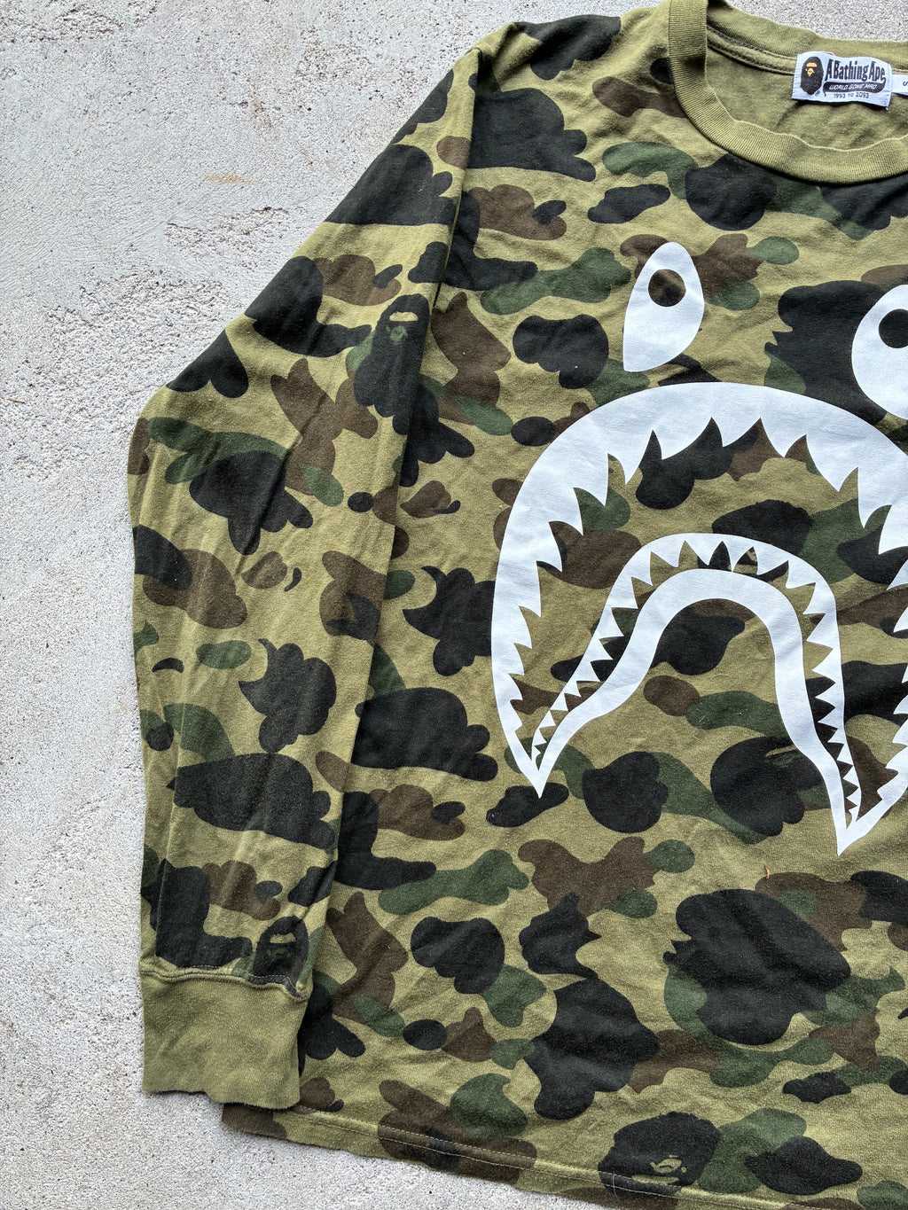 Vintage camo Bape Long Sleeve (S)