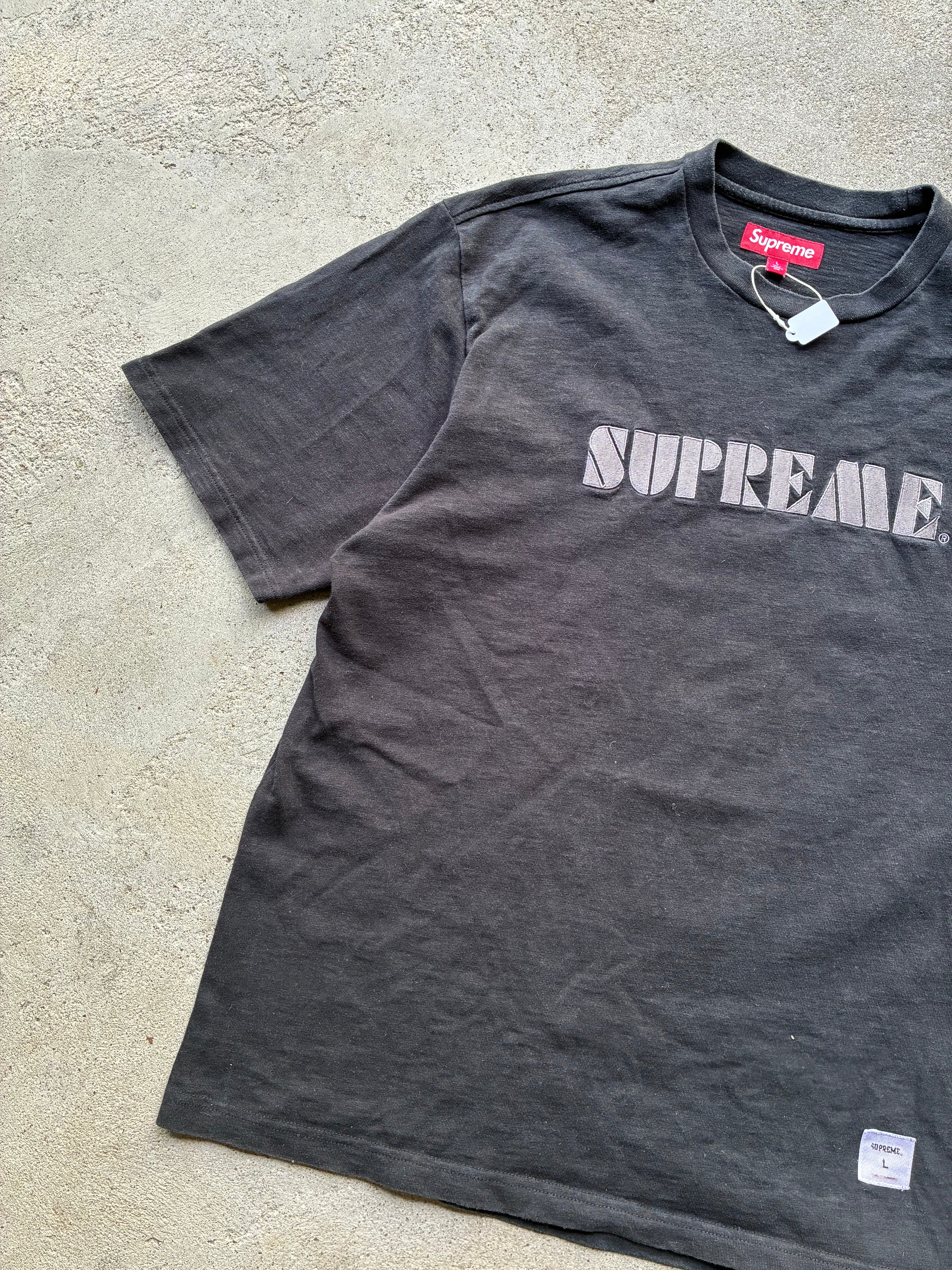 Supreme  “STENCIL EMBROIDERED SS24” Tee (L)