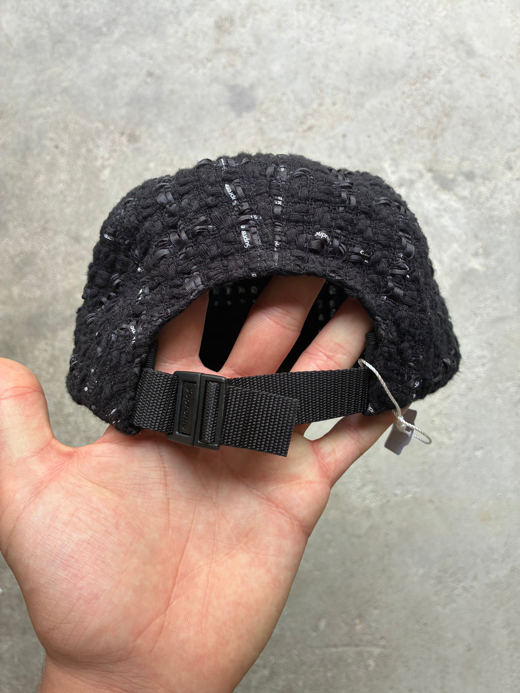 Supreme “RIBBON BOUCLE” Camp Cap (Adjustable)