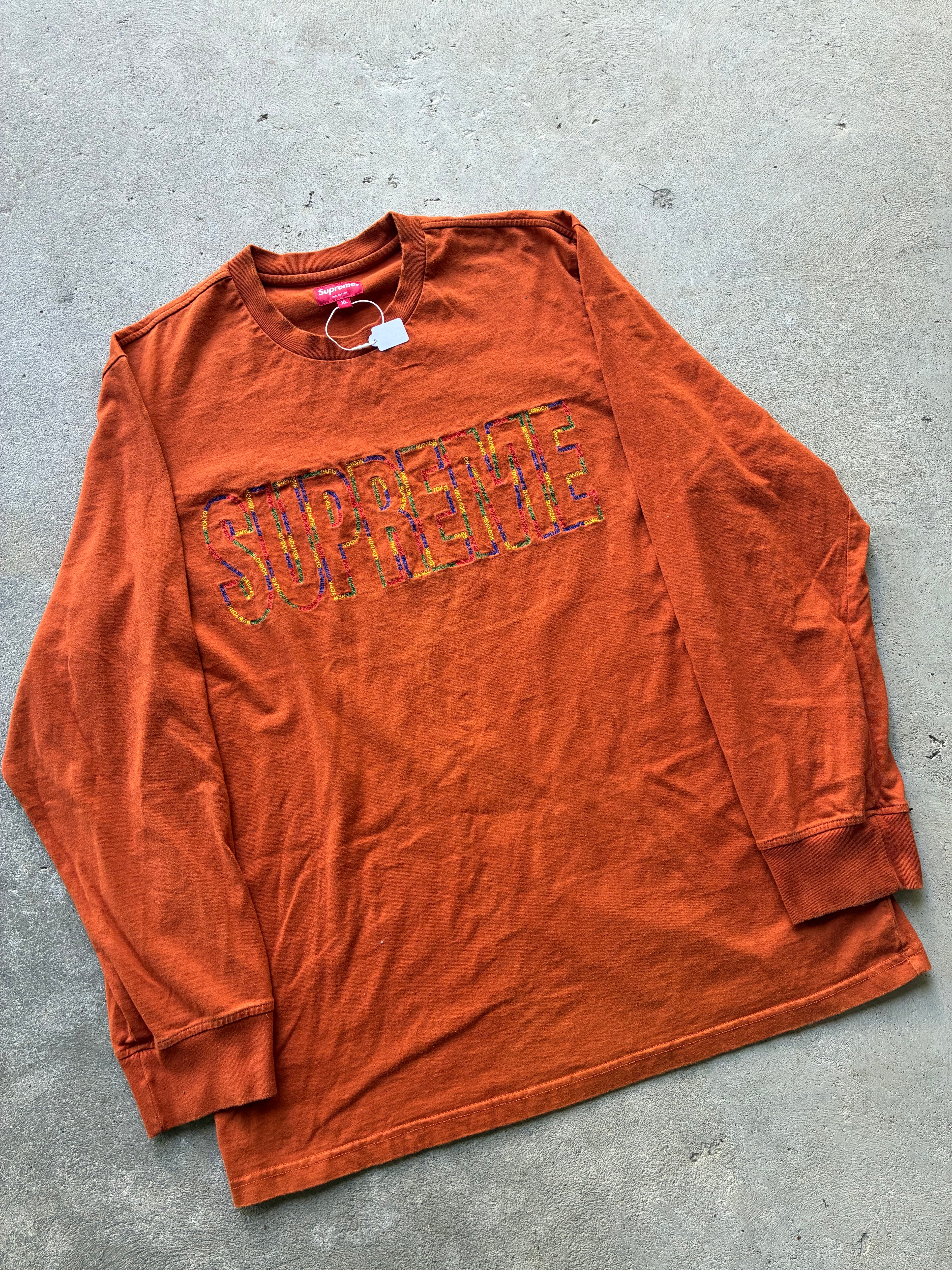 Supreme “INTERNATIONAL L/S” Long Sleeve (XL)