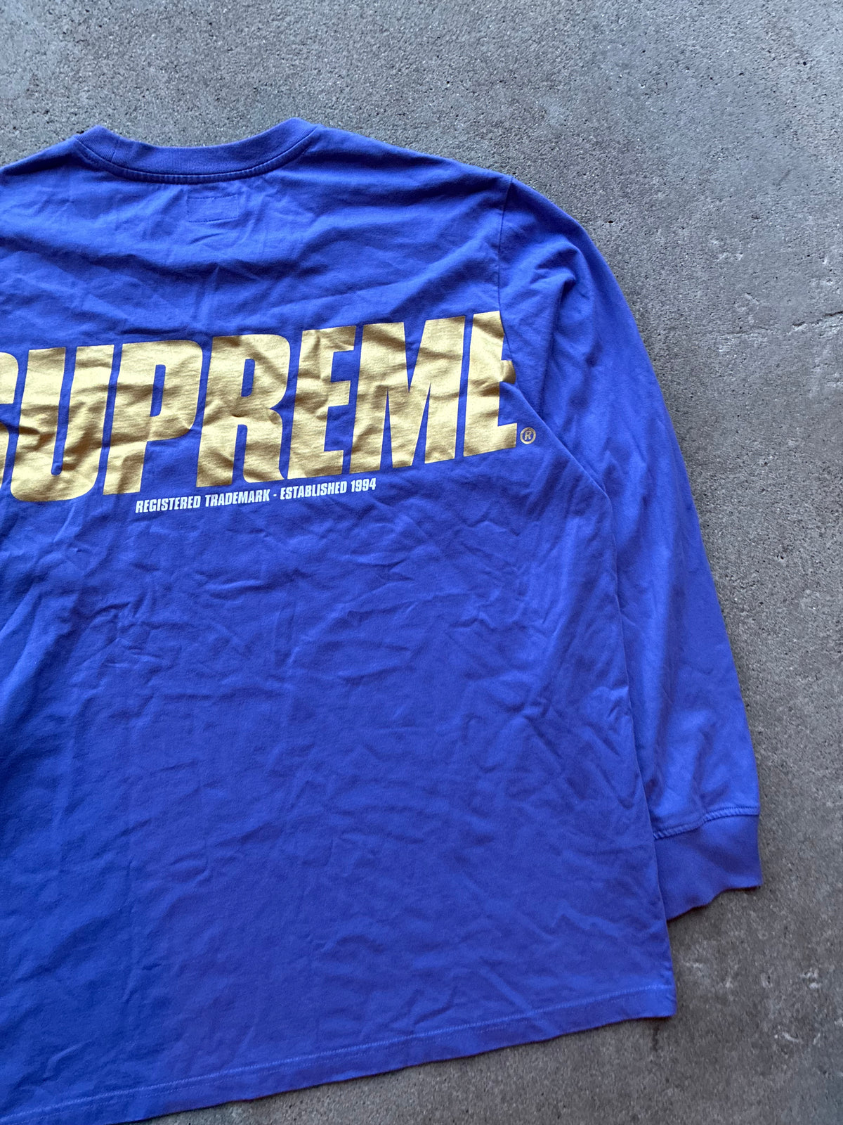 Supreme “TRADEMARK LOGo”  long sleeve (XL)