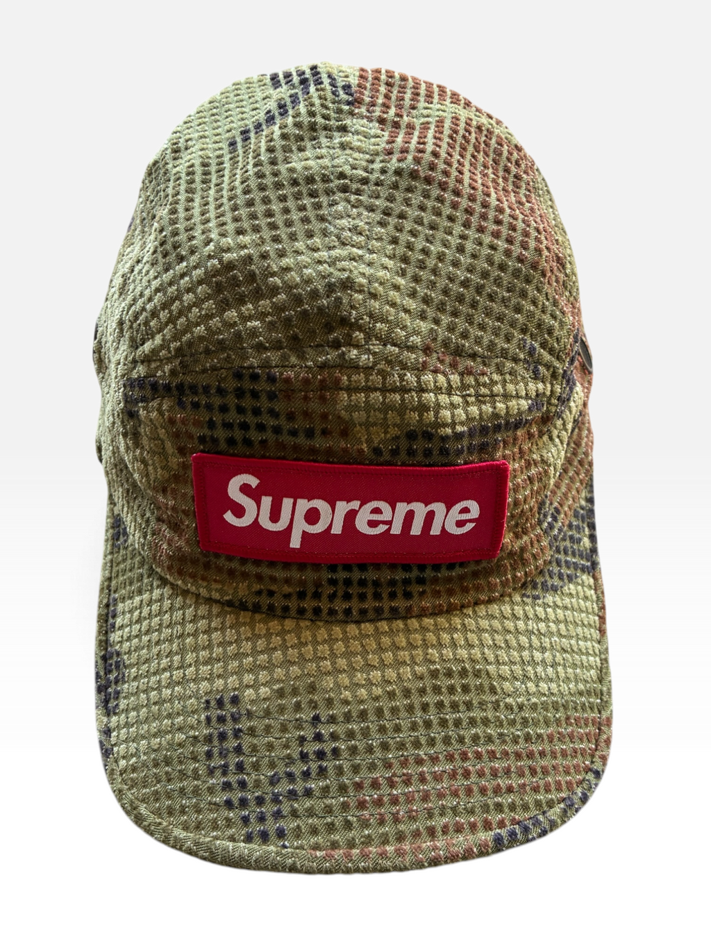 Supreme “CAMO GRID VELVET” Camp Cap (Adjustable)