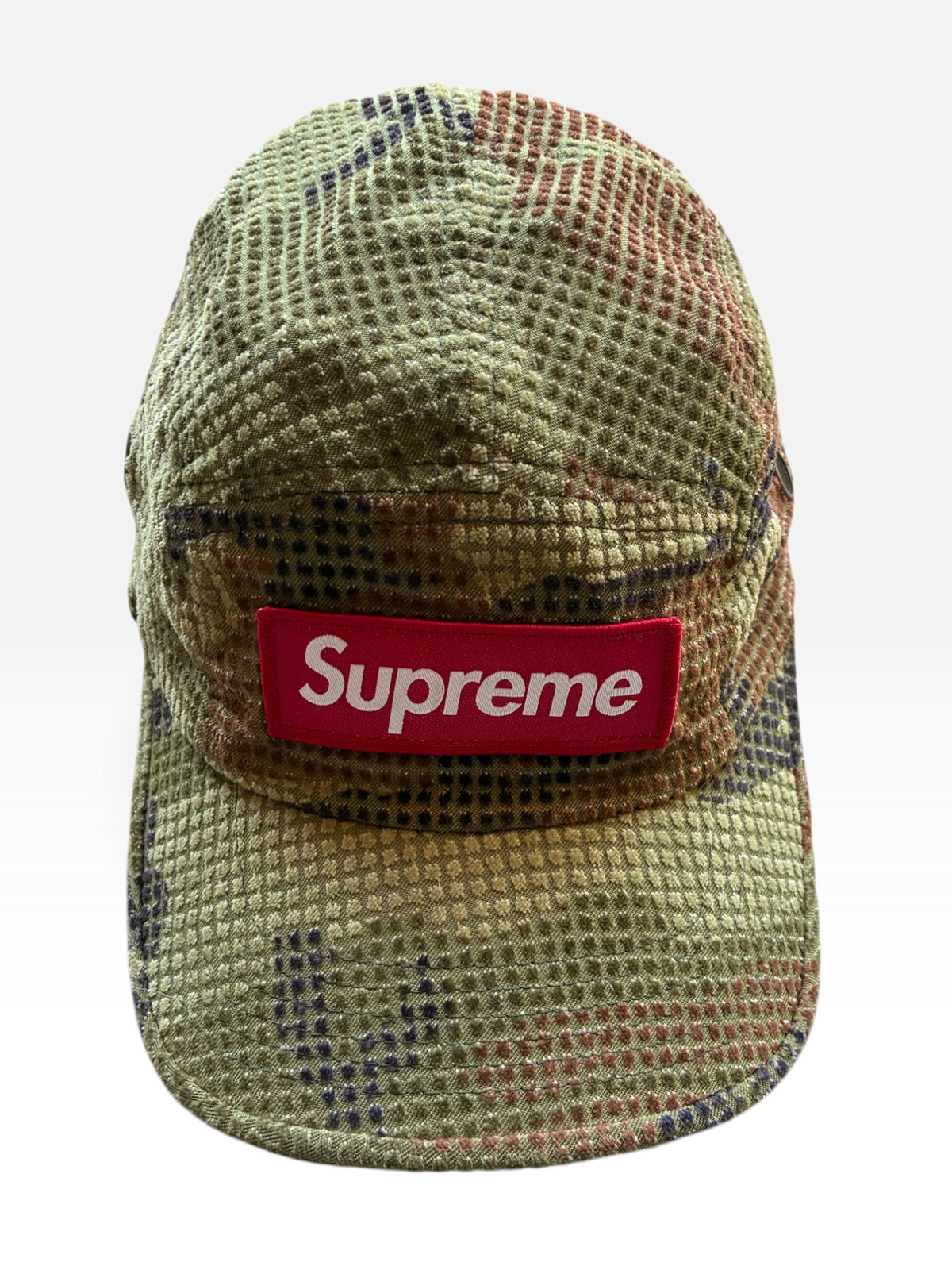 Supreme “CAMO GRID VELVET” Camp Cap (Adjustable)