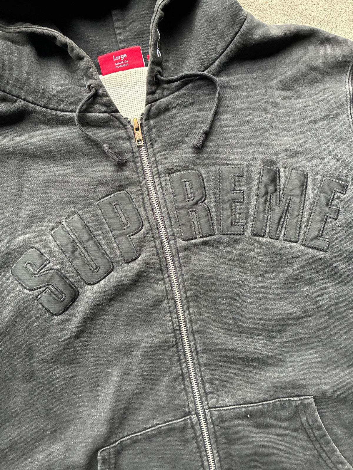 Supreme “ARC LOGO THERMAL 2009” Zip Up hoodie (L)