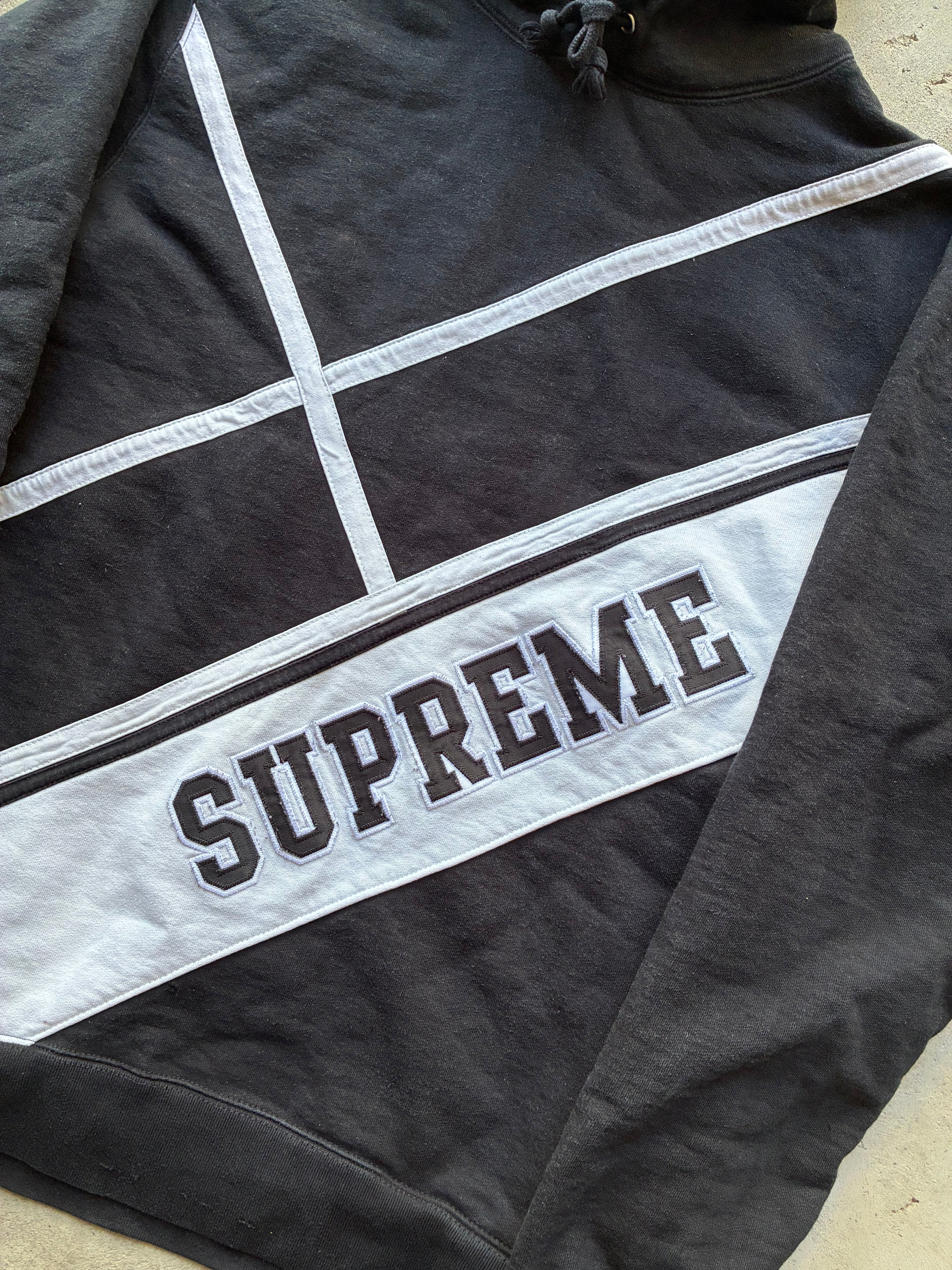 Supreme “DIAGIONAL LOGO” Hooded Hoodie (L)