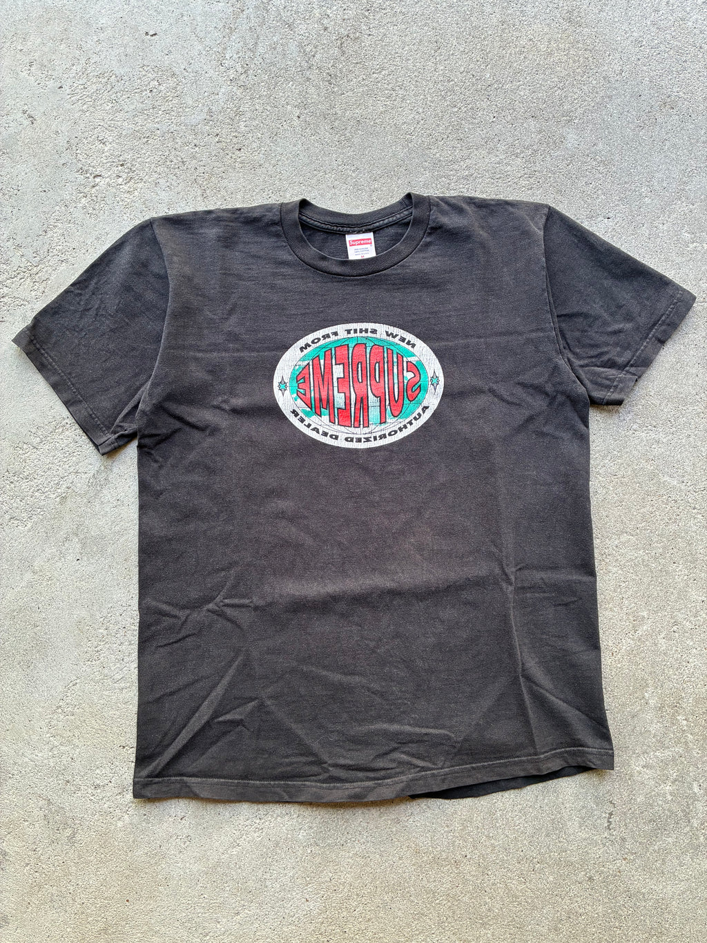 Supreme "NEW SH*T FROM AUTHORiZED DEALER” Tee (M)