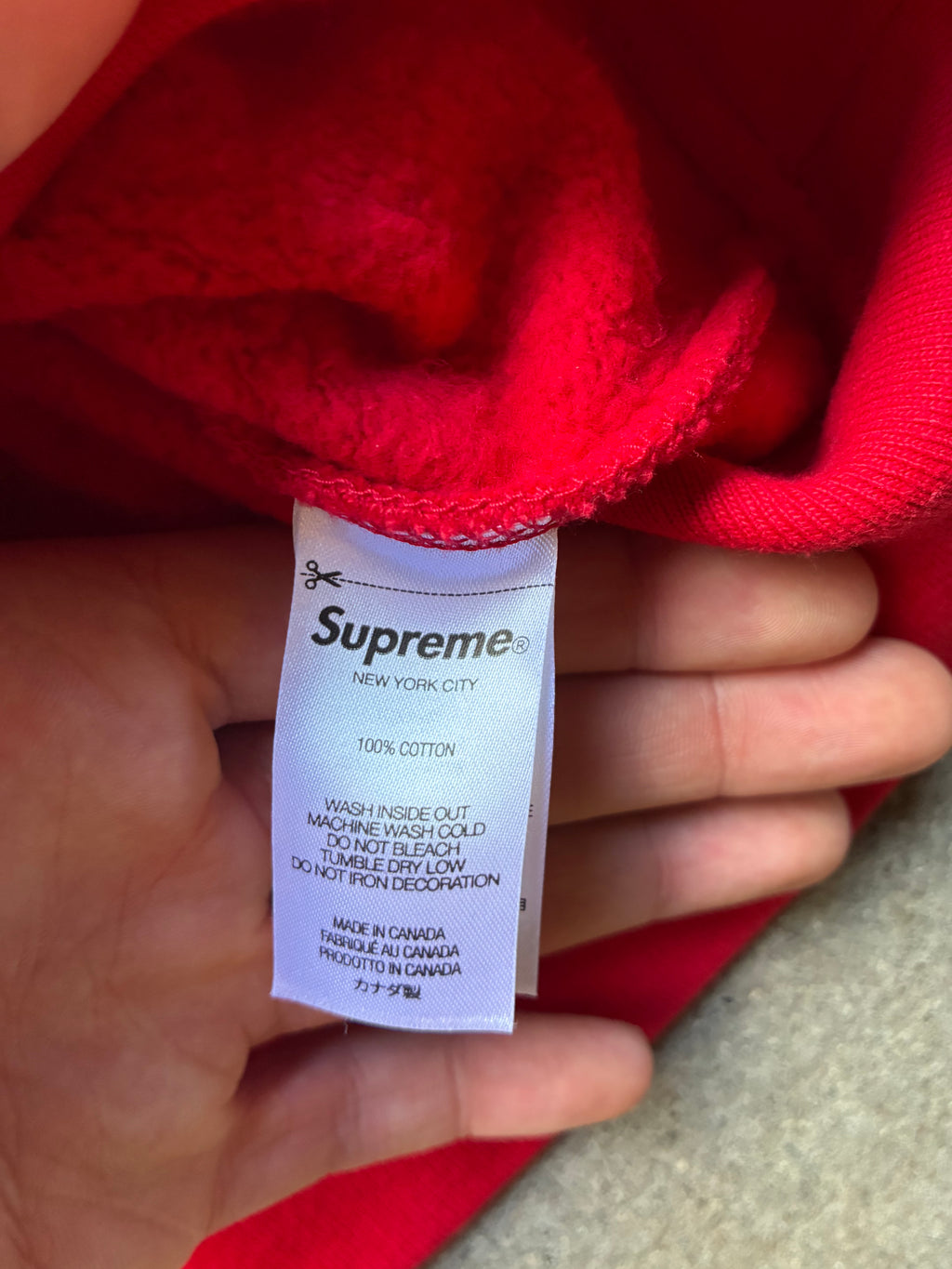 Supreme “USA” Hooded Hoodie (Large)