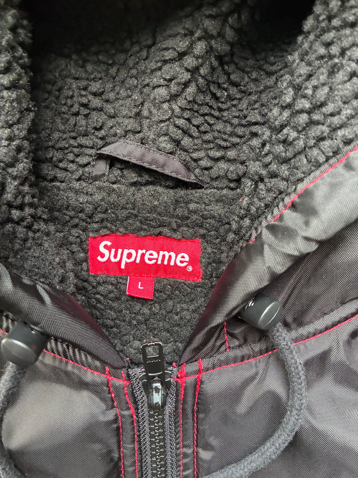 Supreme “SHERPA LINED NYLON” Jacket (L)